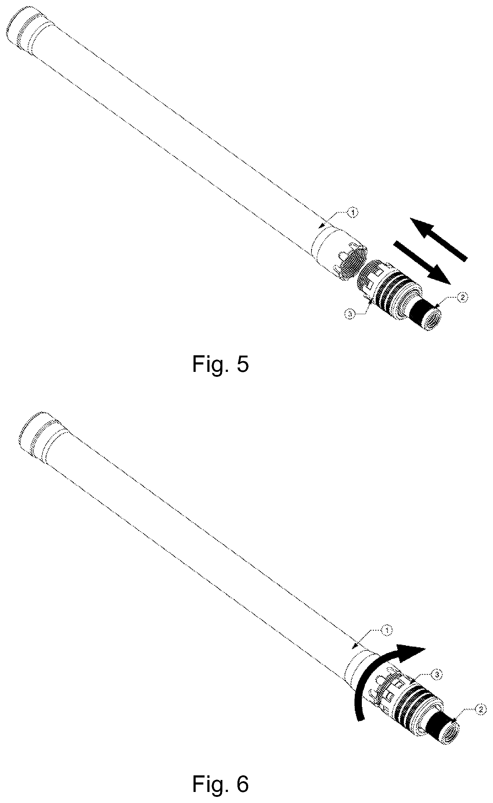 Patent US12104866 Figure 3 – Quick disassembly recoil group structure for firearms