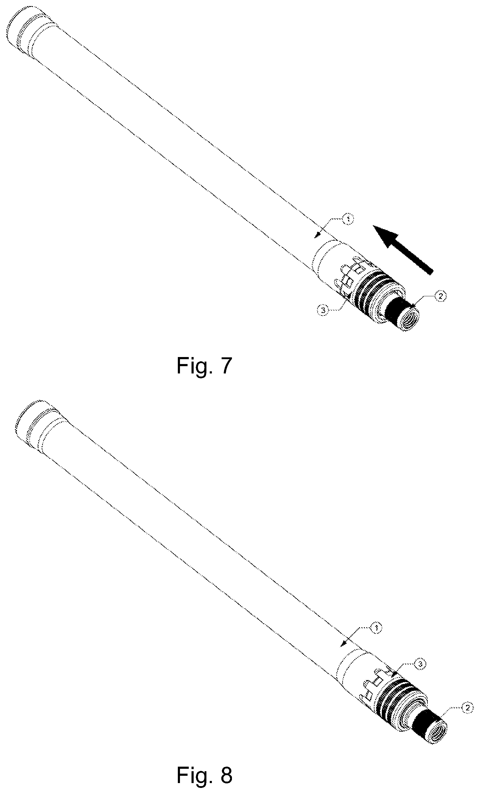 Patent US12104866 Figure 4 – Quick disassembly recoil group structure for firearms