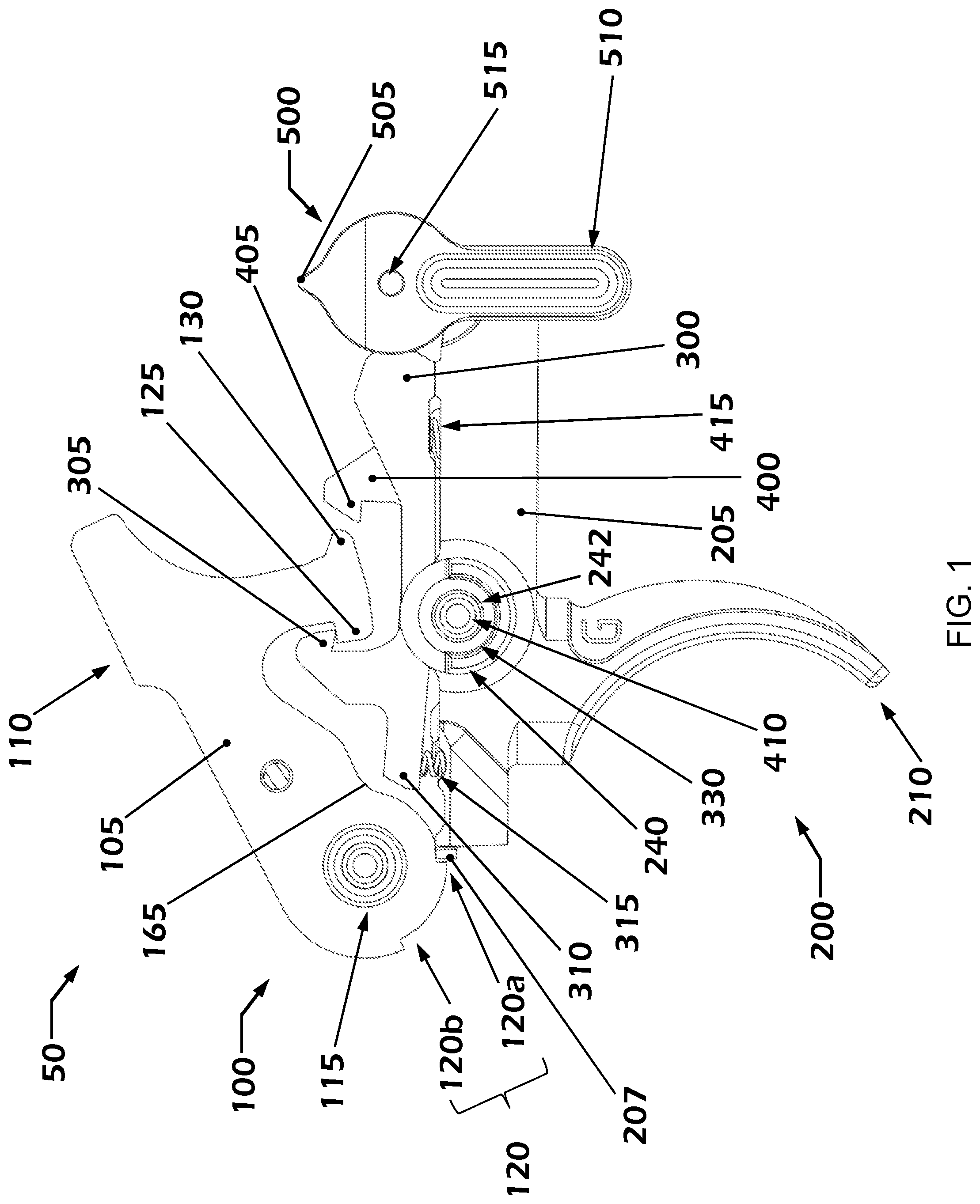 Patent US12104867 Figure 1 – Trigger assembly with safety features