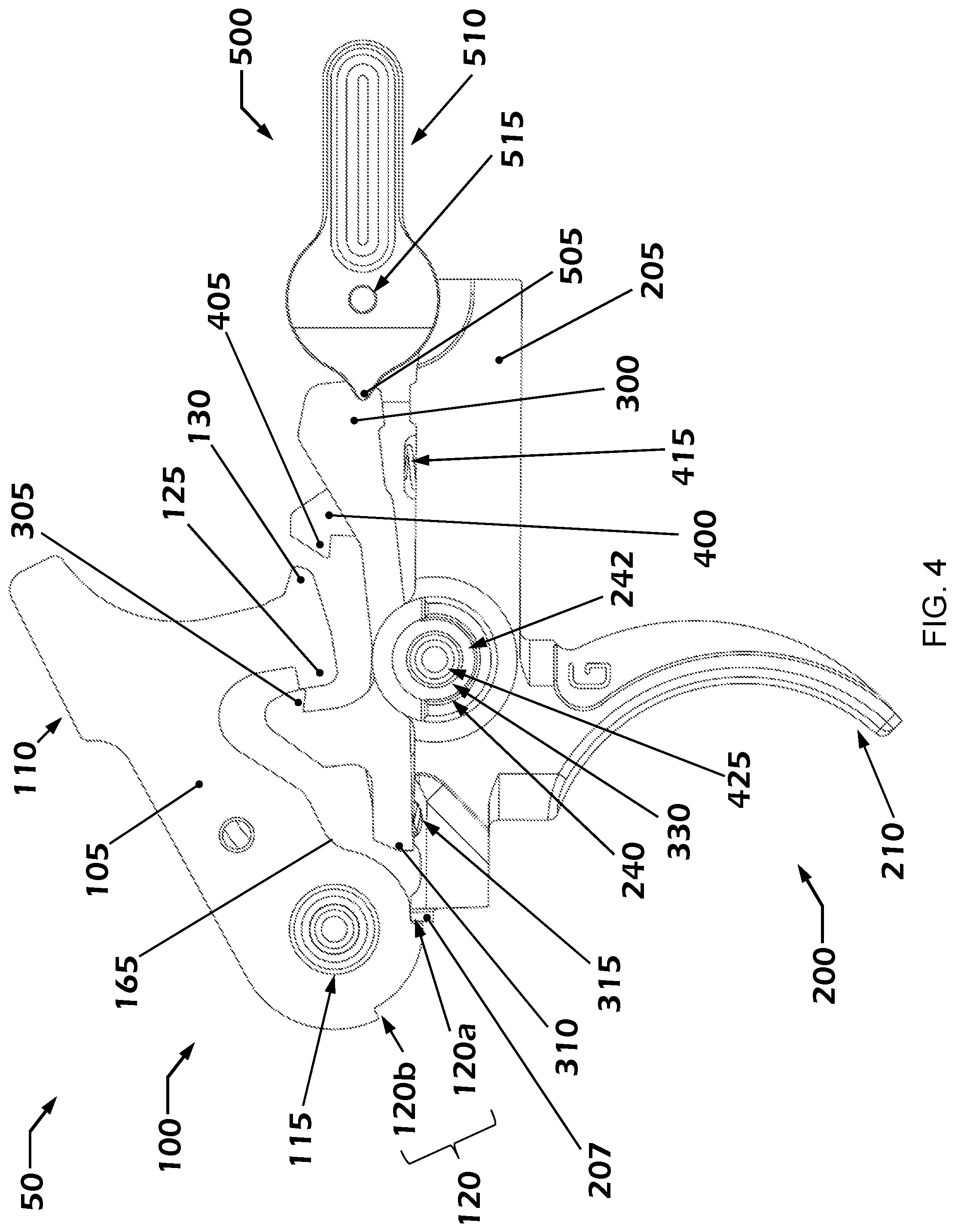 Patent US12104867 Figure 4 – Trigger assembly with safety features