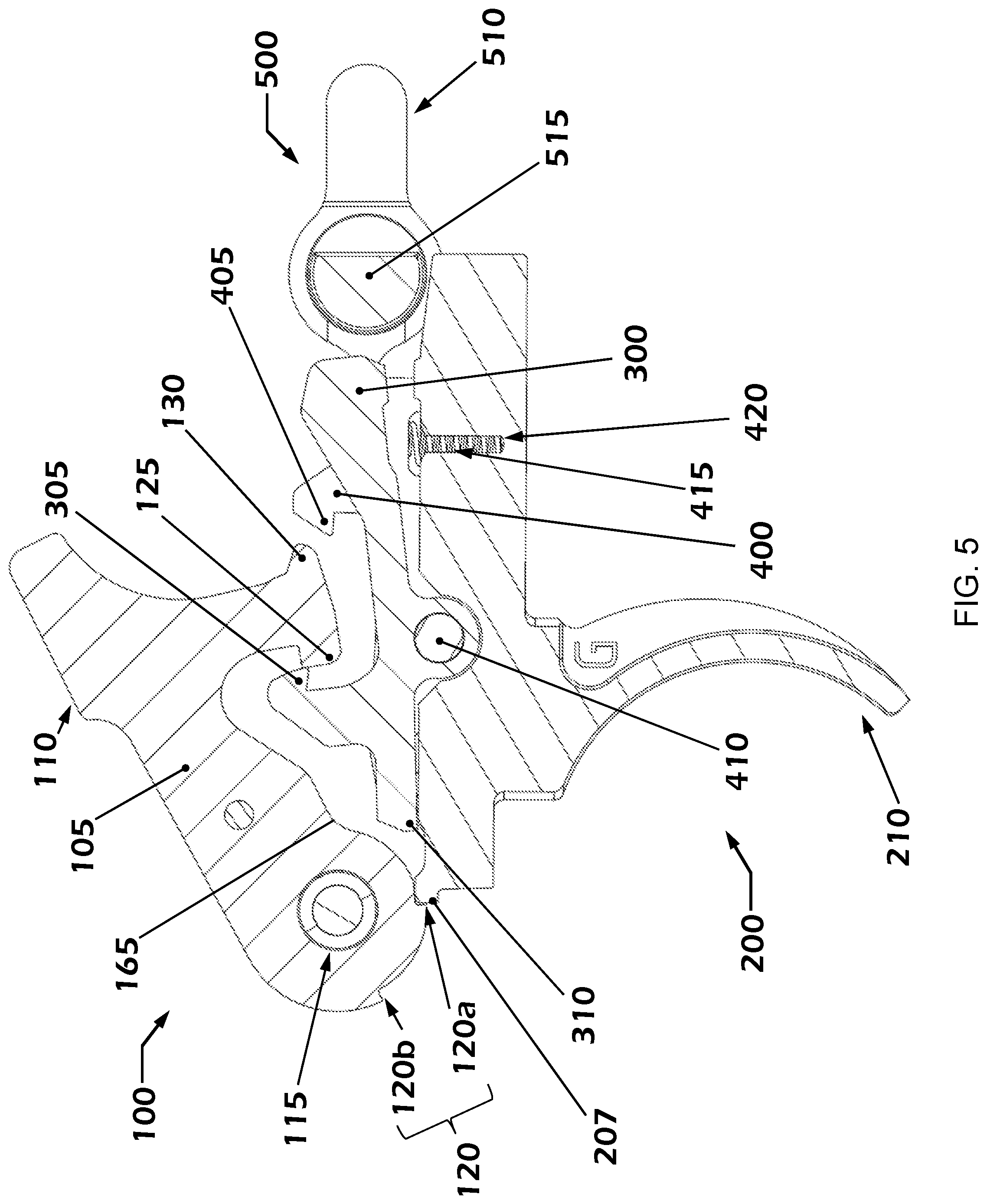 Patent US12104867 Figure 5 – Trigger assembly with safety features