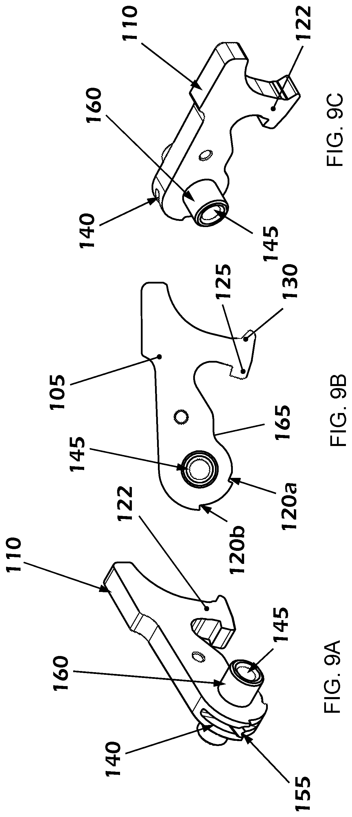 Patent US12104867 Figure 9 – Trigger assembly with safety features