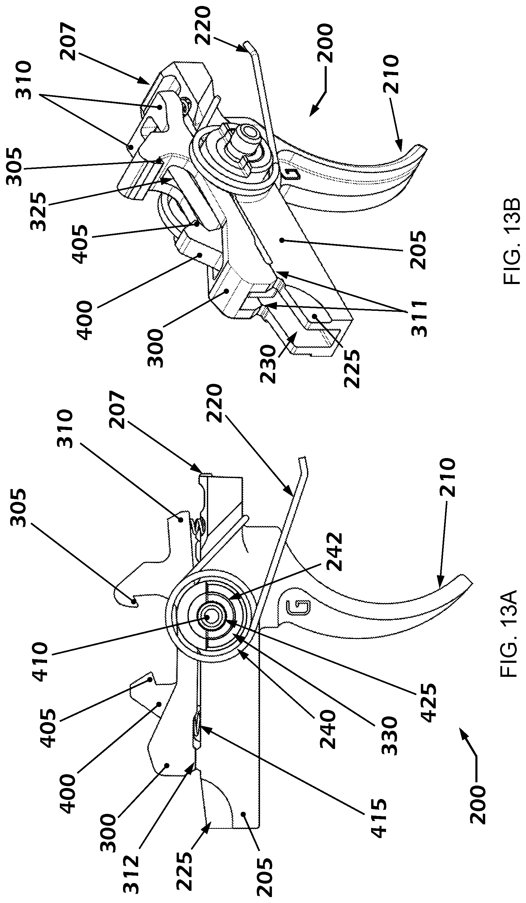 Patent US12104867 Figure 13 – Trigger assembly with safety features