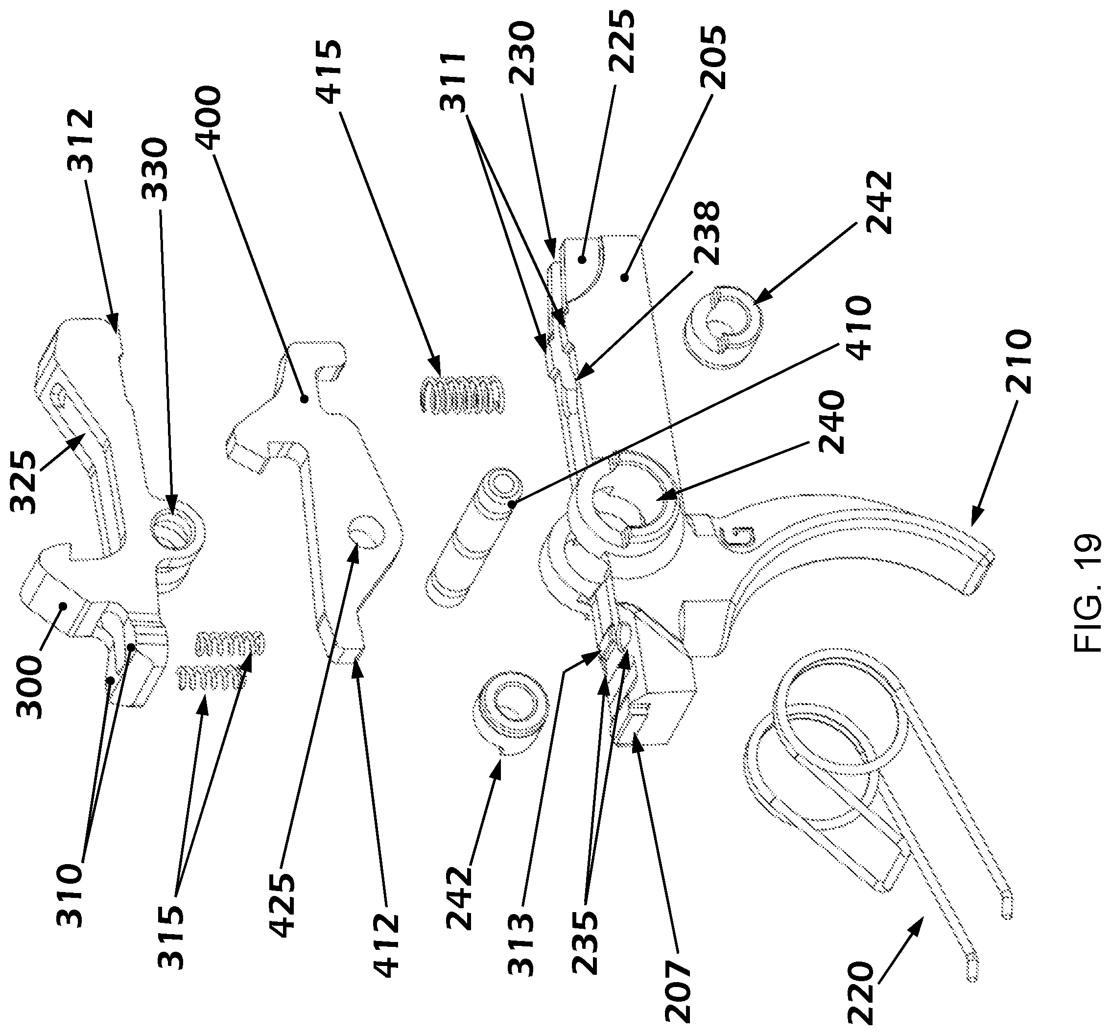 Patent US12104867 Figure 19 – Trigger assembly with safety features