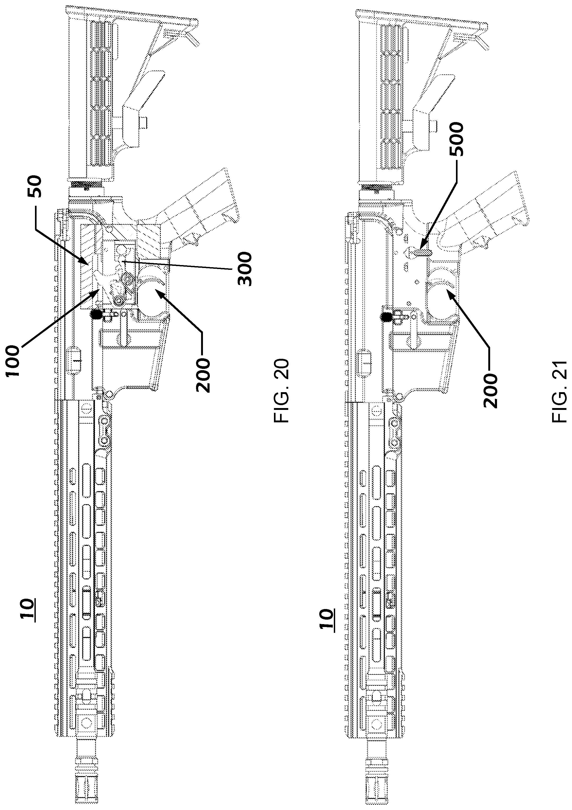 Patent US12104867 Figure 20 – Trigger assembly with safety features