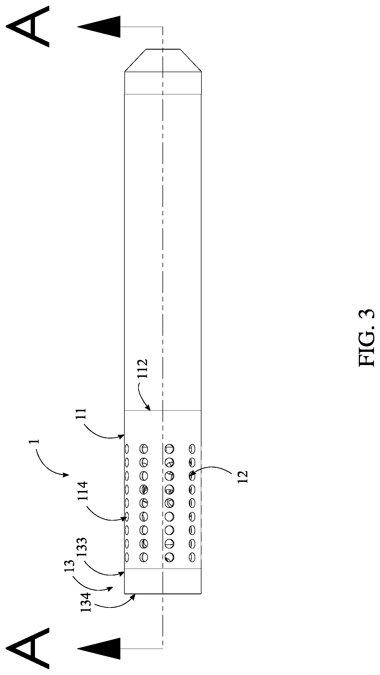 Patent US12104868 Figure 3 – Wet muzzle device