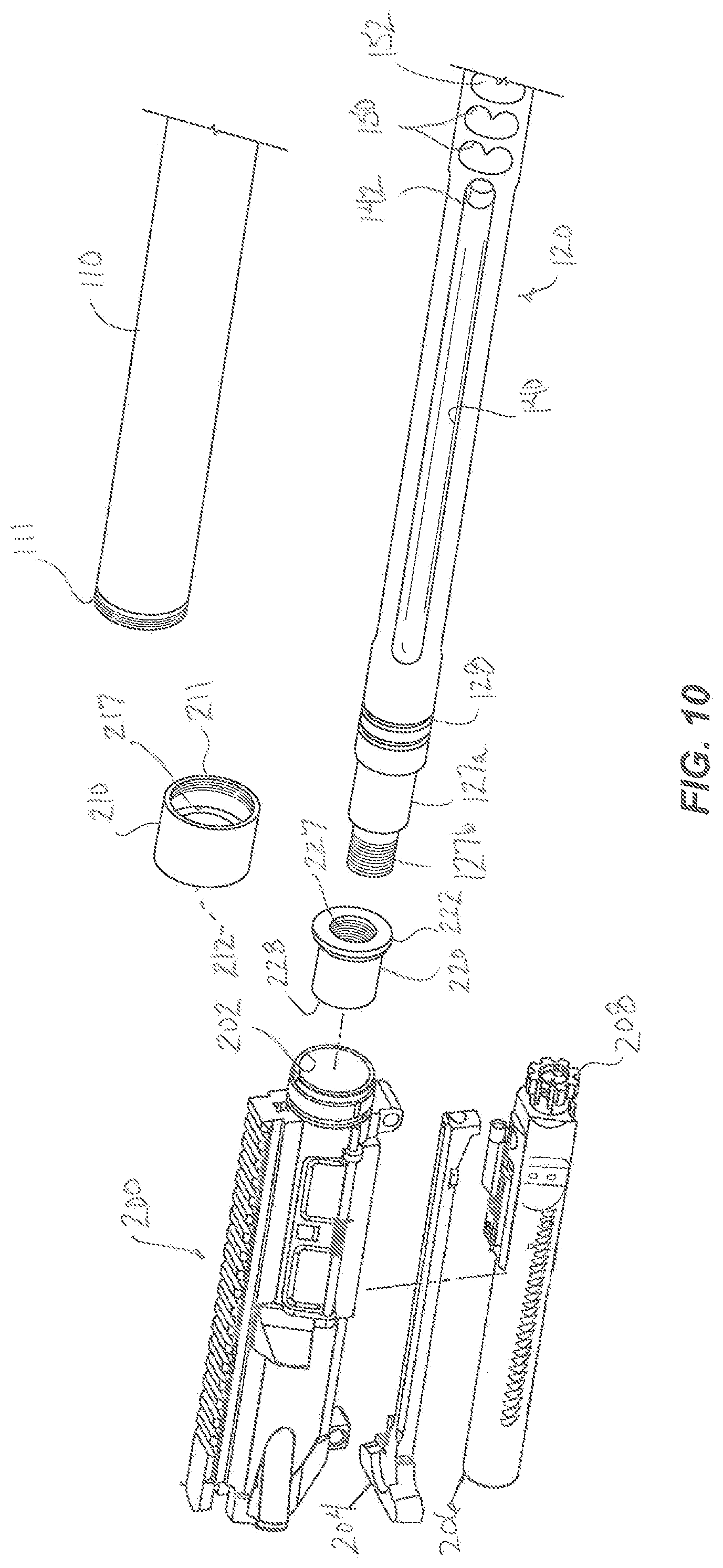 Patent US12104869 Figure 7 – Weapon barrel having integrated suppressor