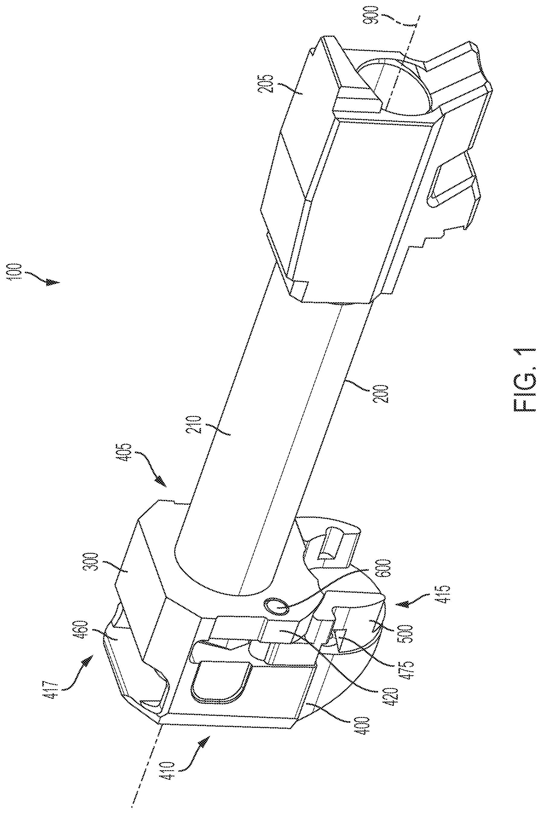 Patent US12104870 Figure 1 – Quick-connect muzzle accessory