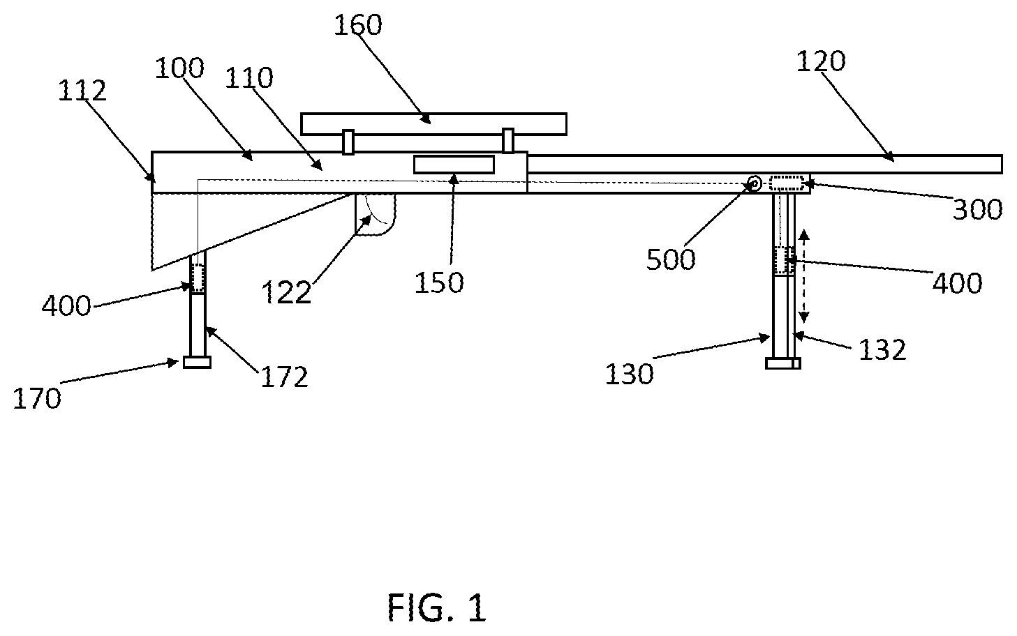 Patent US12104871 Figure 1 – Self-adjusting shooting rest