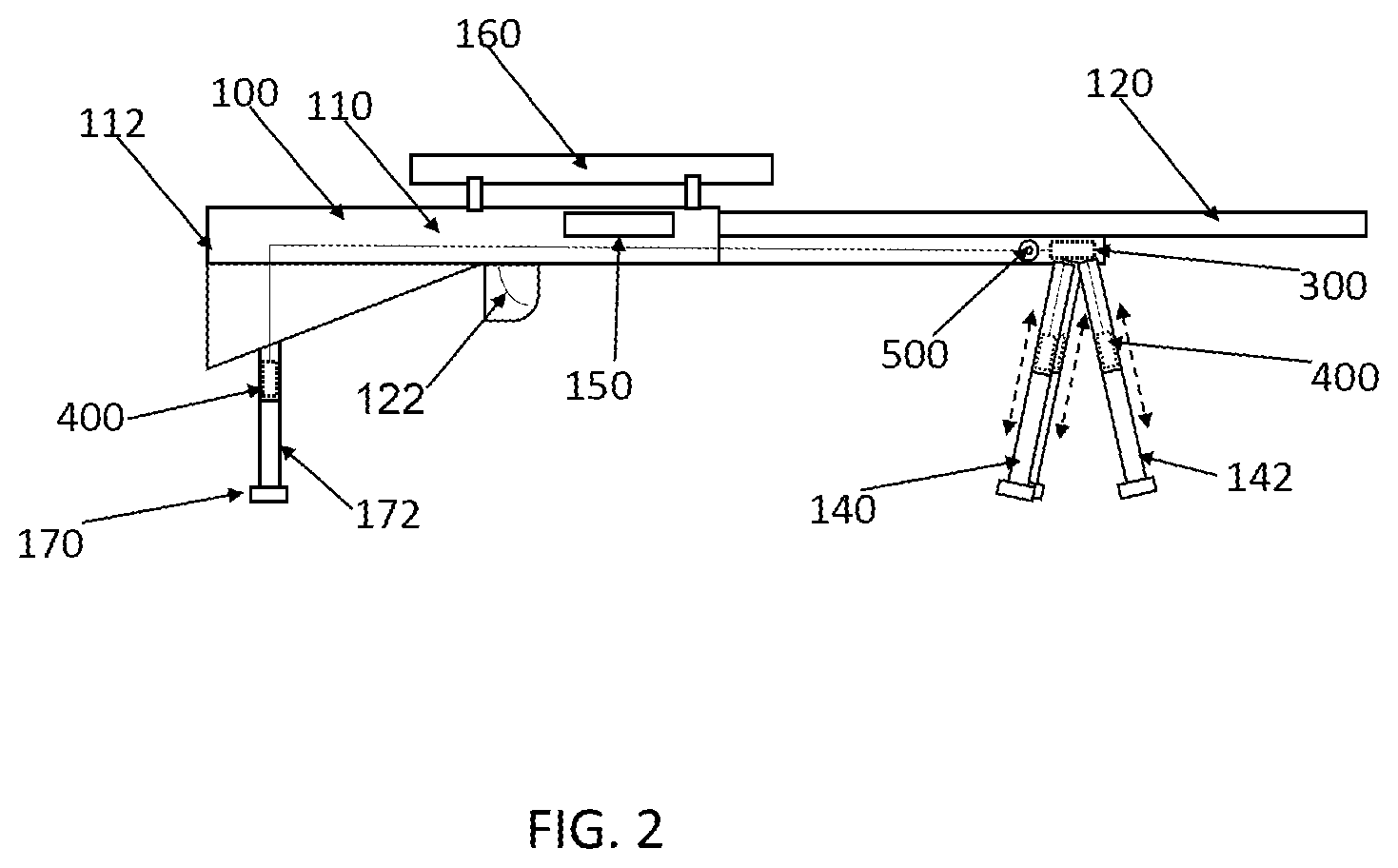 Patent US12104871 Figure 2 – Self-adjusting shooting rest