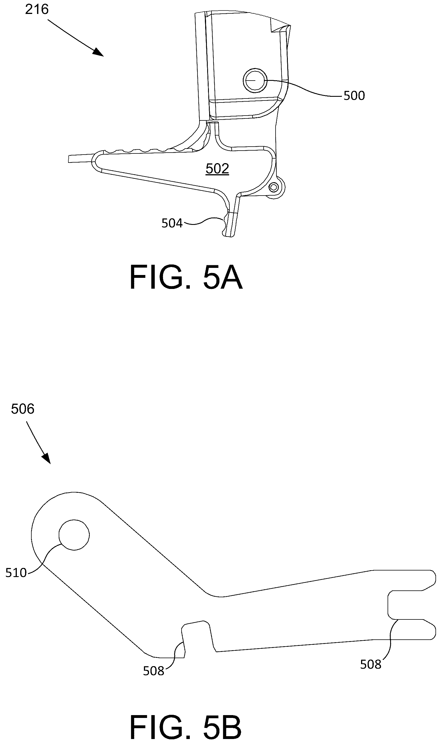Patent US12104872 Figure 5 – Firearm receiver