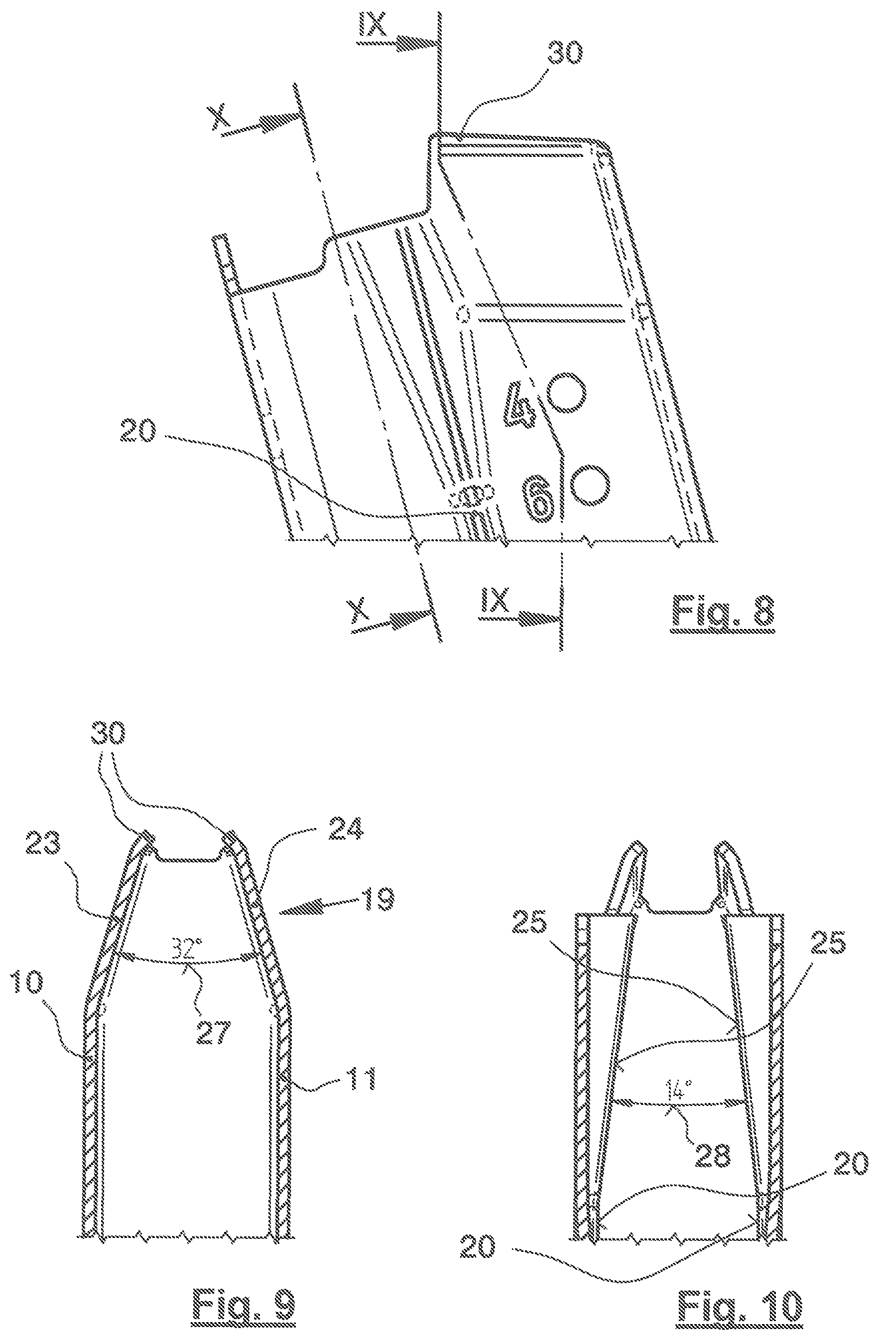 Patent US12104874 Figure 3 – Magazine of a pistol for cartridges with a case rim and pistol with a such