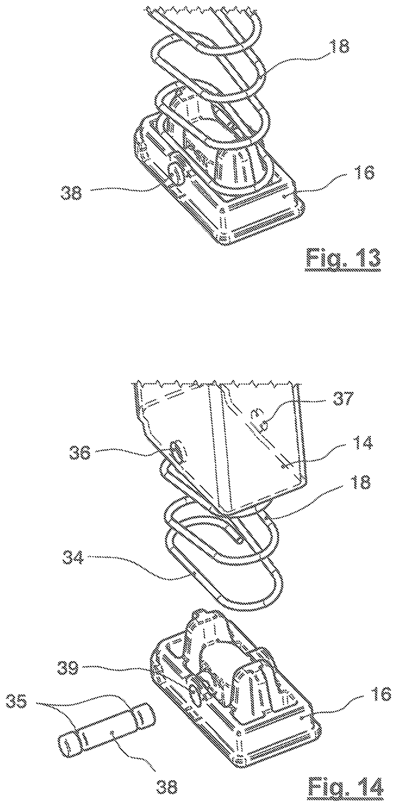 Patent US12104874 Figure 5 – Magazine of a pistol for cartridges with a case rim and pistol with a such