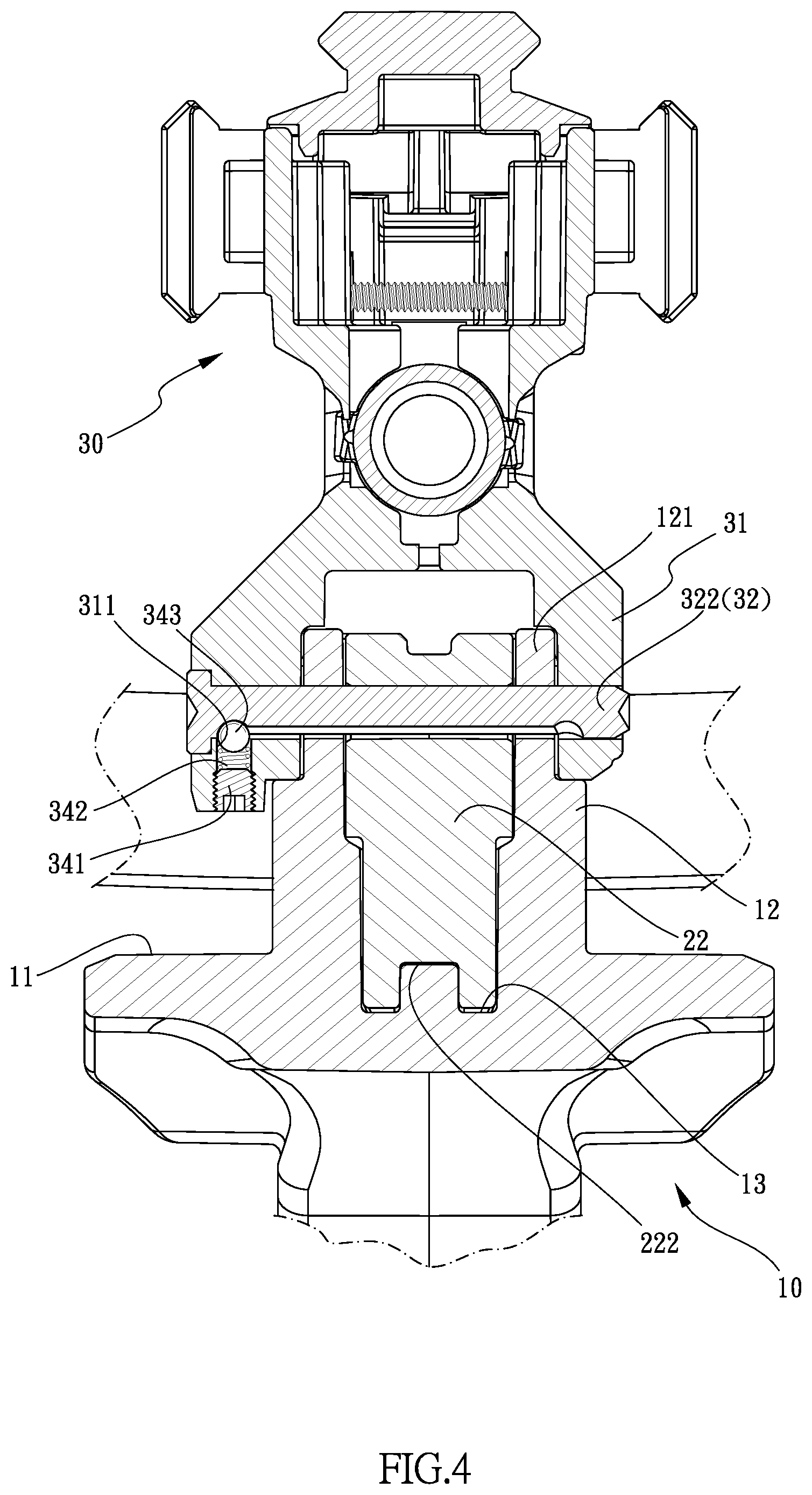 Patent US12104877 Figure 4 – Crossbow with replaceable bow unit
