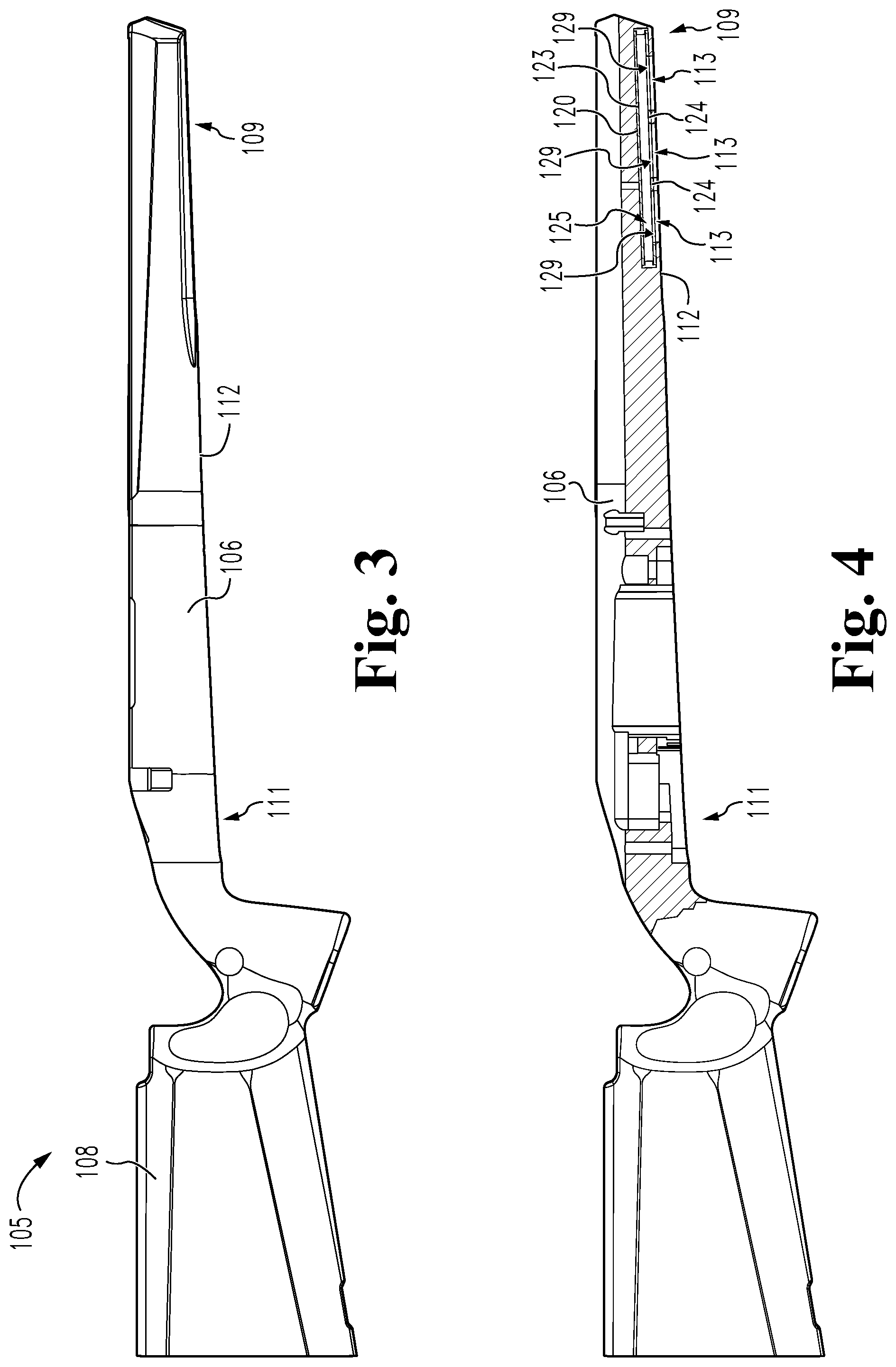 Patent US12104878 Figure 3 – Rifle stock