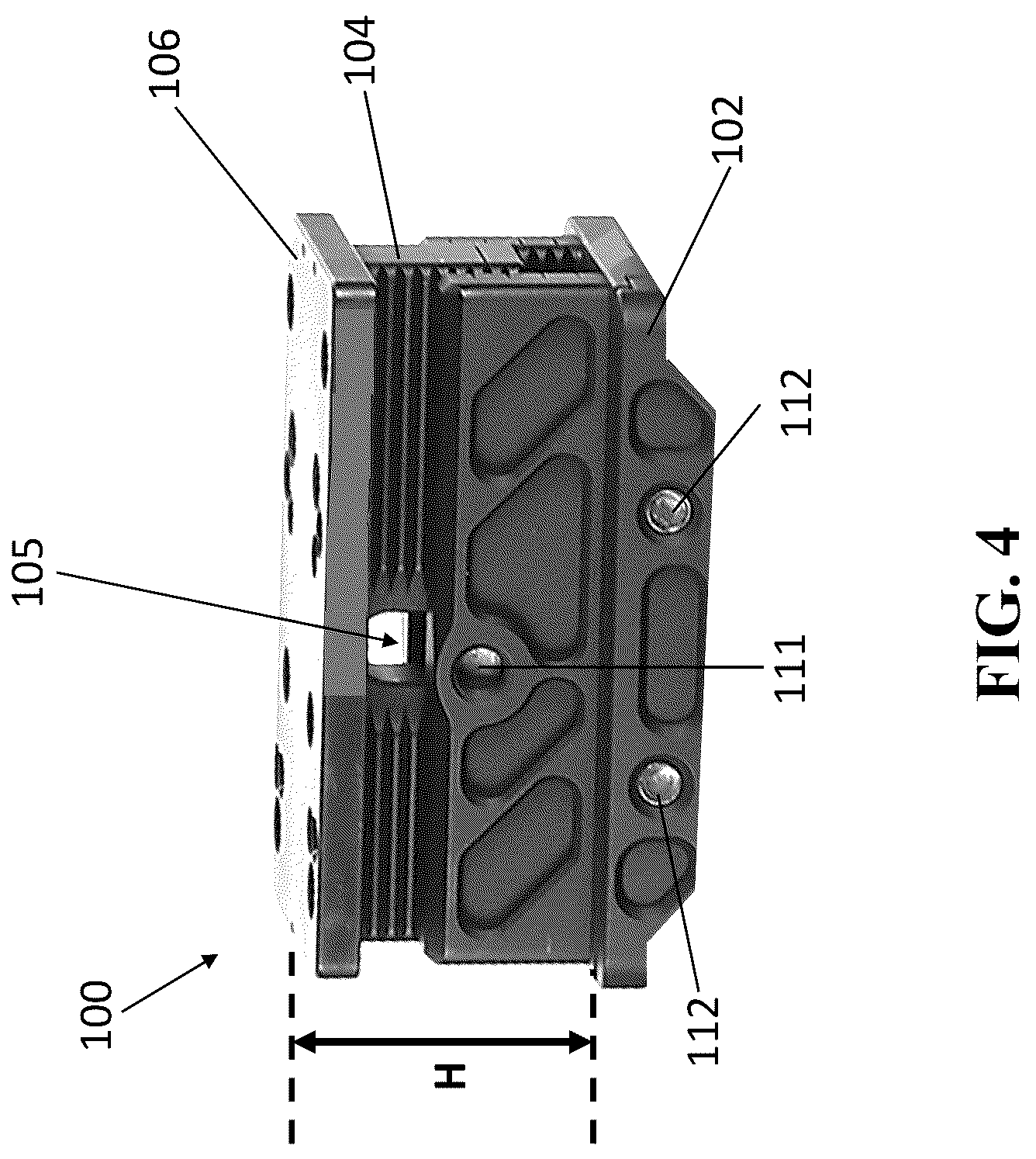 Patent US12104880 Figure 4 – Adjustable riser mount for optics