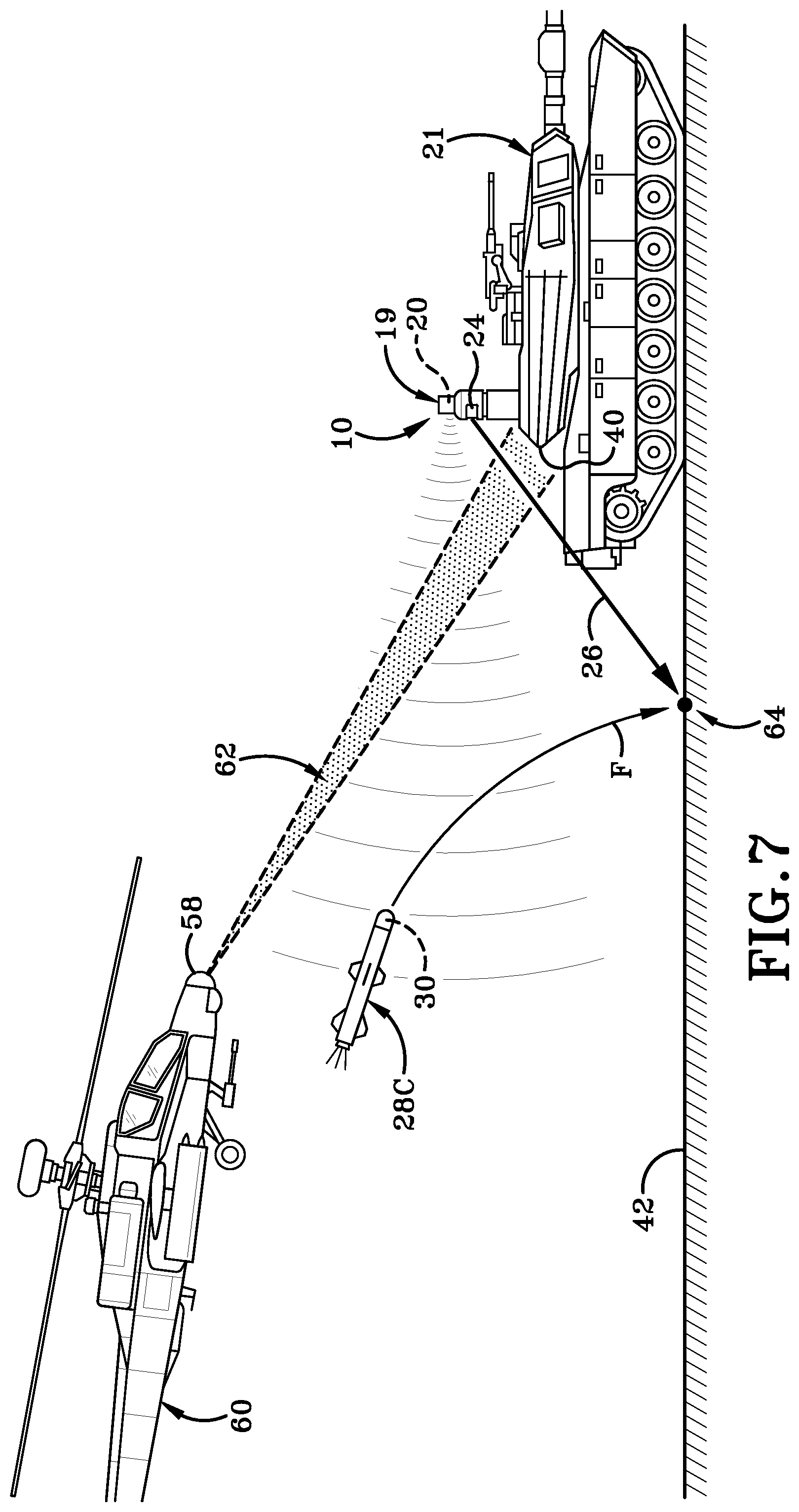 Patent US12104881 Figure 8 – Countermeasure system having a confirmation device and method thereof