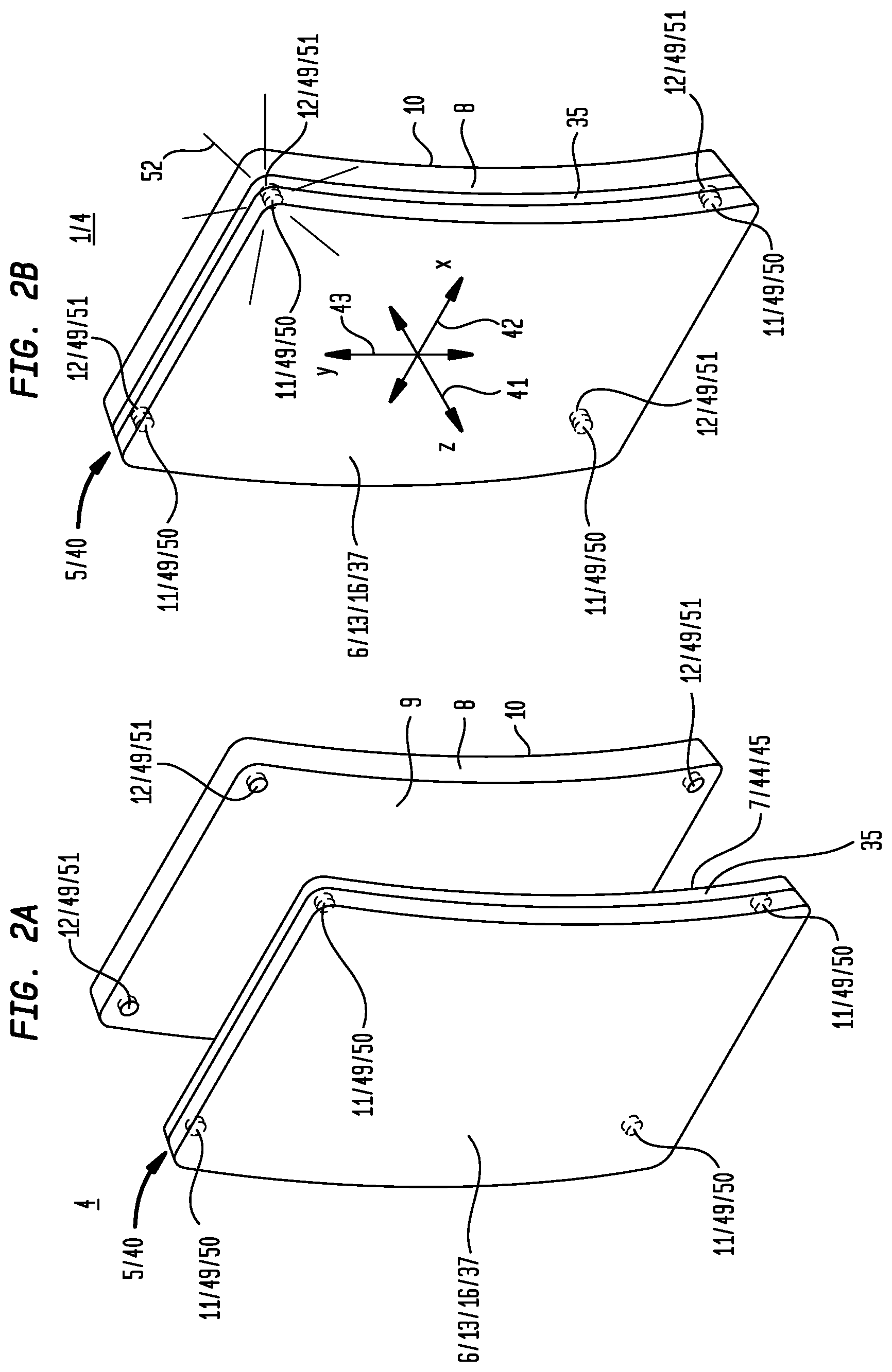 Patent US12104883 Figure 2 – Releasably engagable system of ballistic-resistant panels