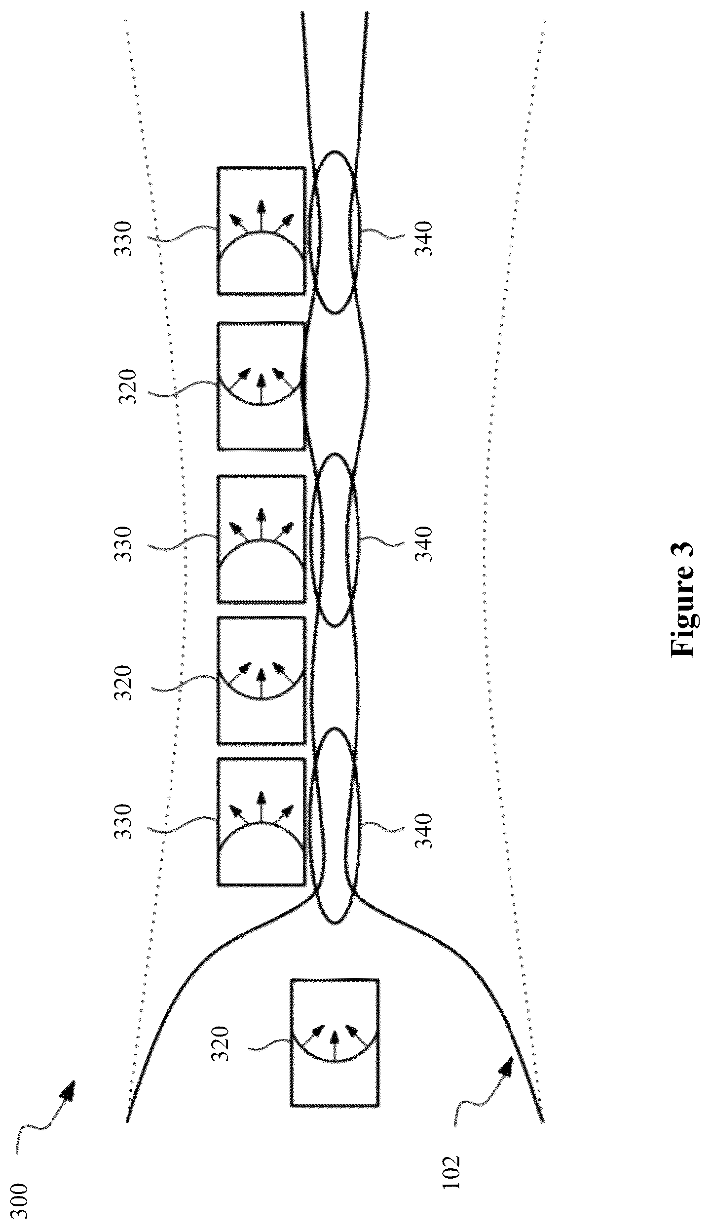 Patent US12104885 Figure 3 – Laser induced plasma targets for use as an electromagnetic testbed