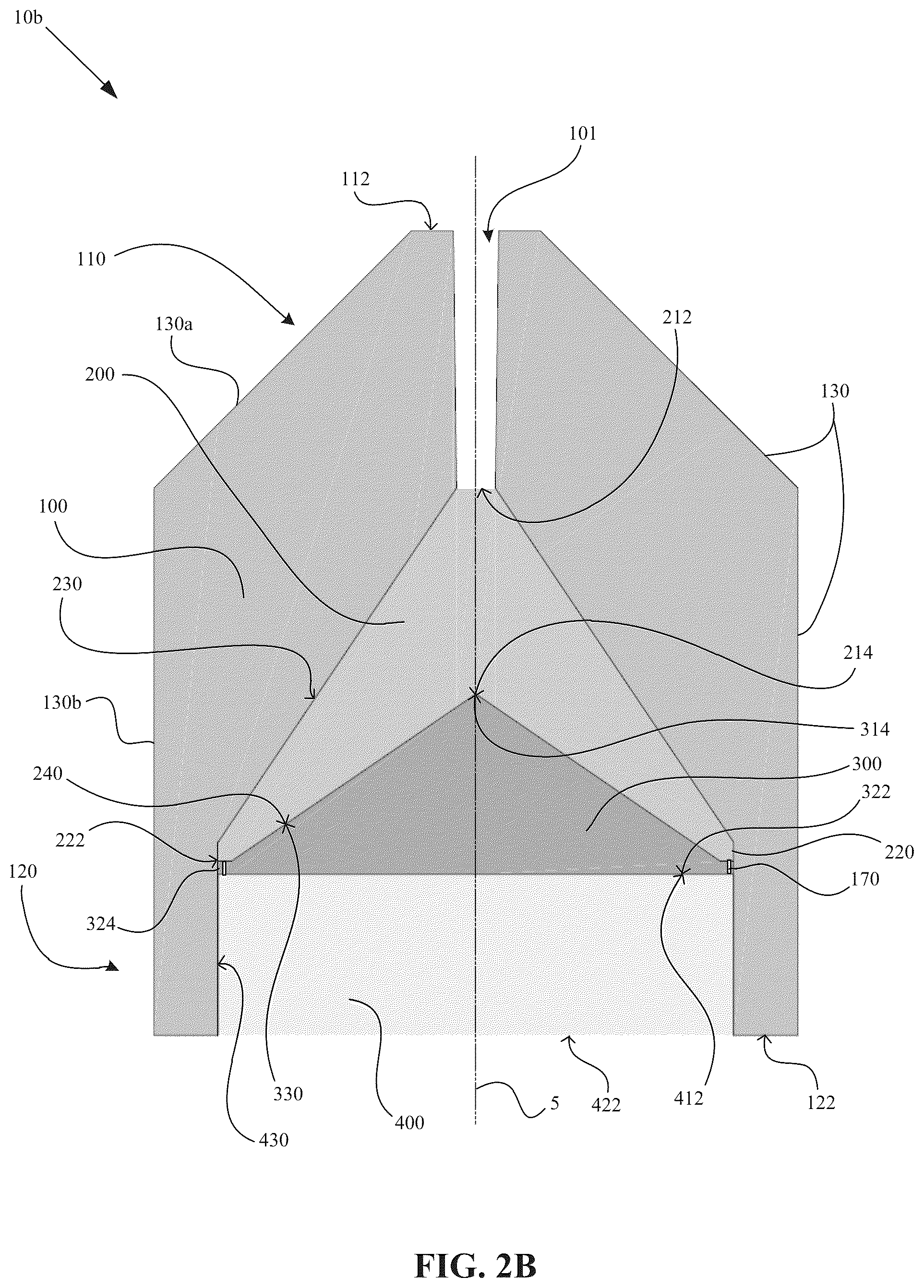 Patent US12104887 Figure 3 – Explosive device configured for producing a quasi-planar shock wave