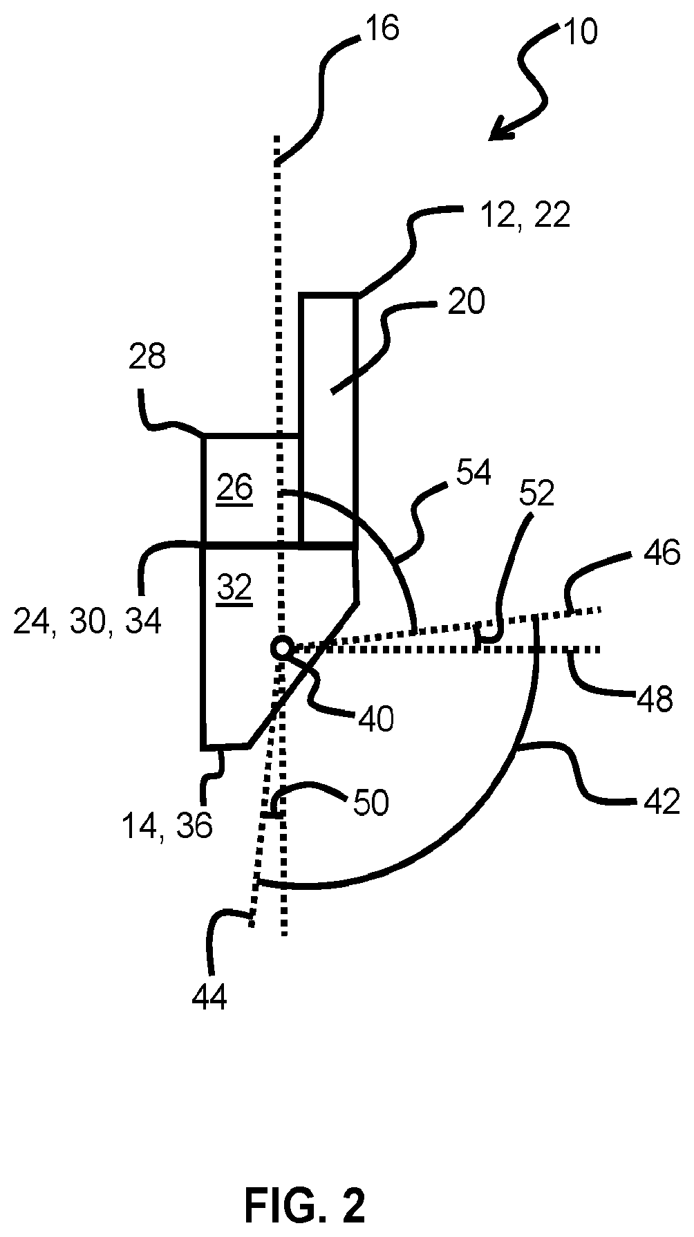 Patent US12104890 Figure 2 – System, device and method for measuring the interior refractory lining of a vessel