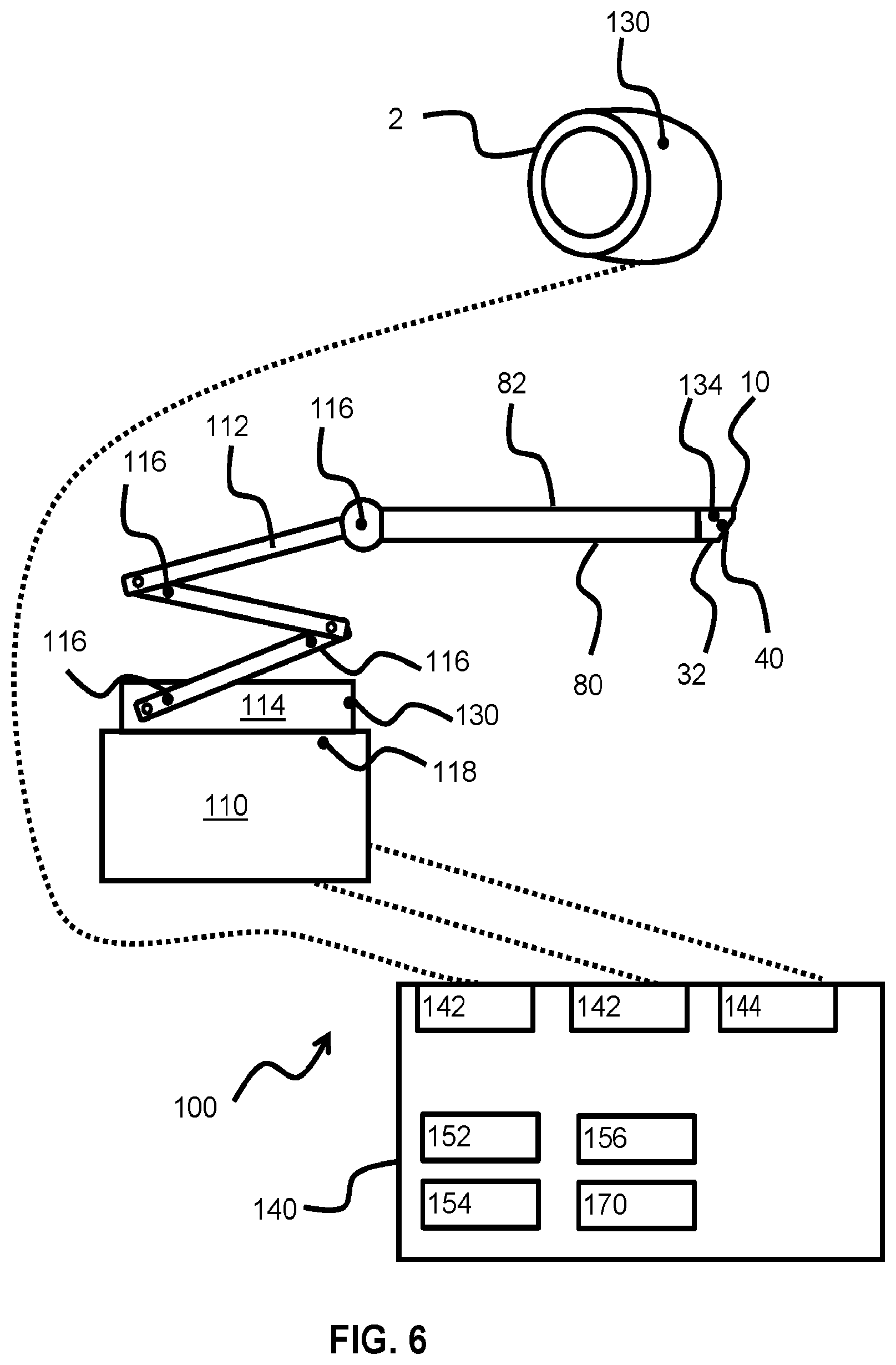 Patent US12104890 Figure 5 – System, device and method for measuring the interior refractory lining of a vessel