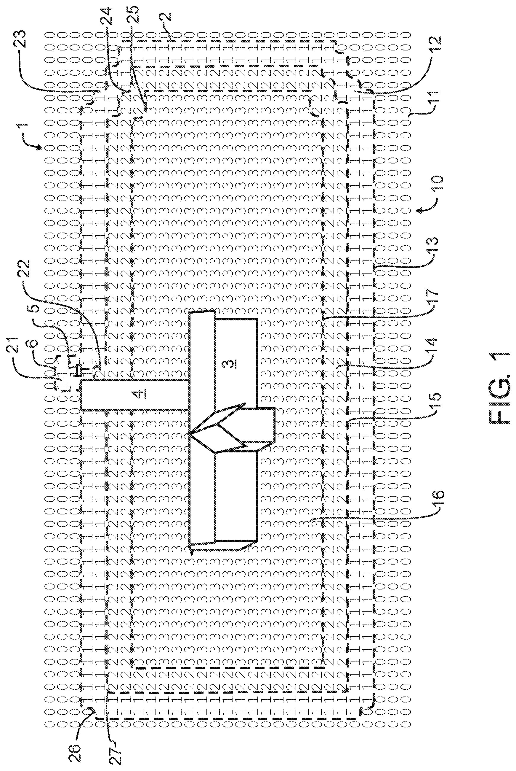 Patent US12104909 Figure 1 – Wireless location assisted zone guidance system incorporating secure transmission of location
