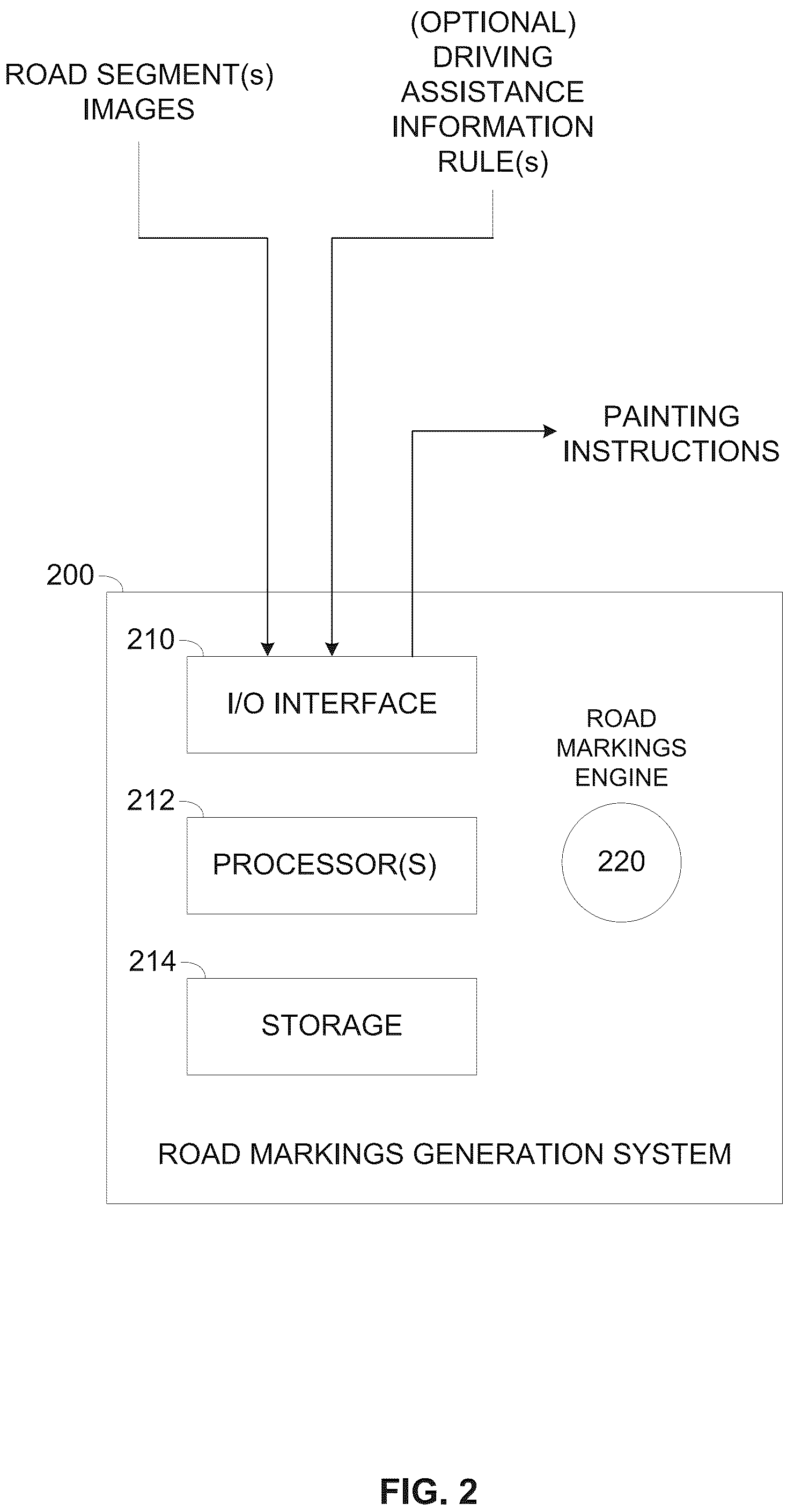 Patent US12104911 Figure 2 – Imperceptible road markings to support automated vehicular systems
