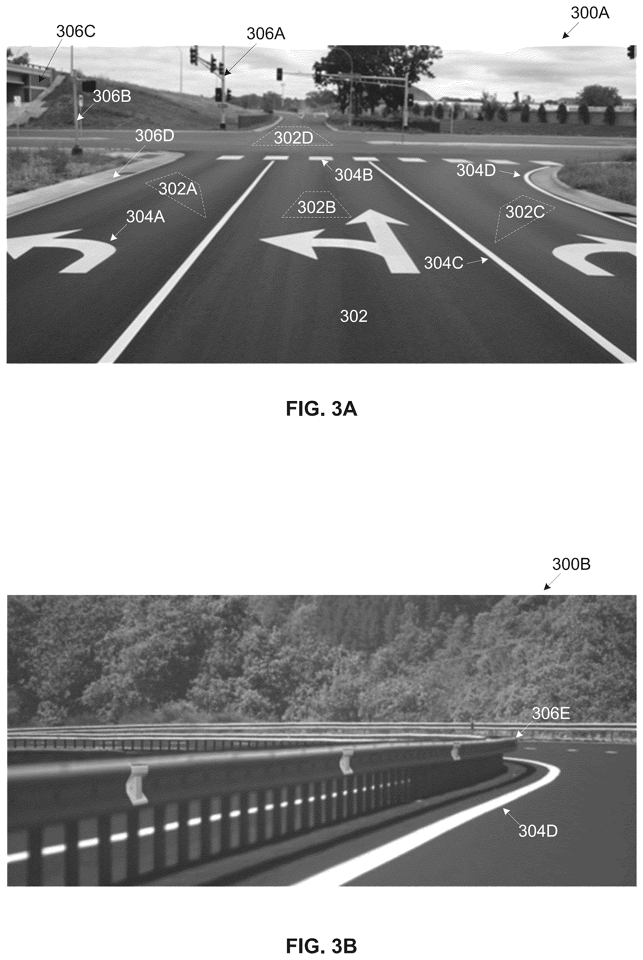 Patent US12104911 Figure 3 – Imperceptible road markings to support automated vehicular systems
