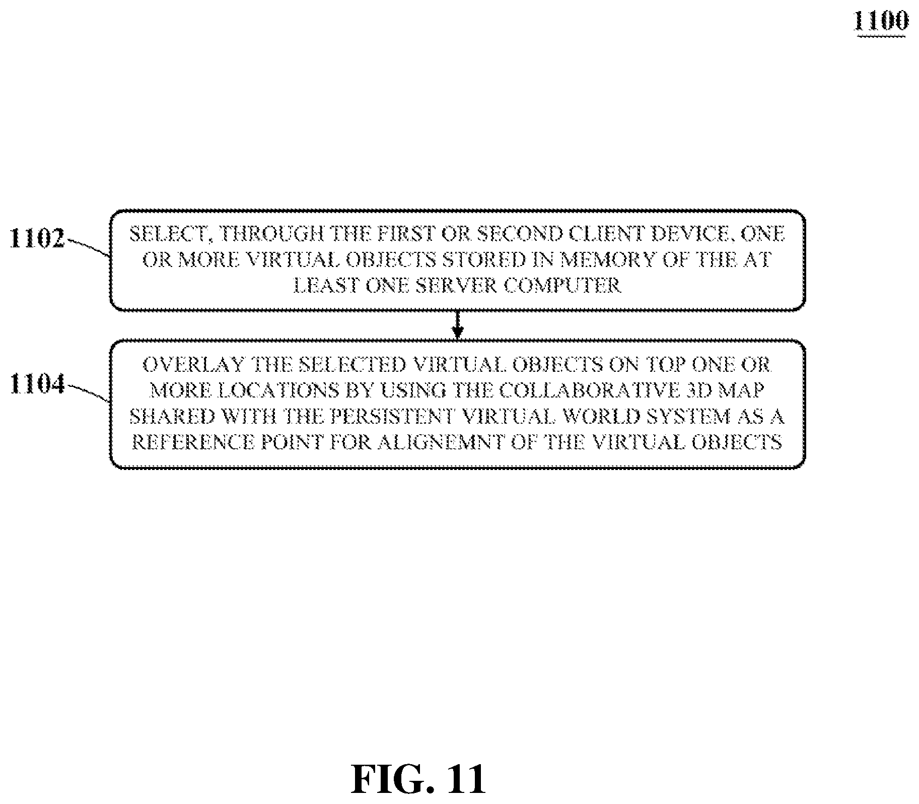 Patent US12104916 Figure 11 – System and method enabling a collaborative 3D map data fusion platform and virtual world system thereof