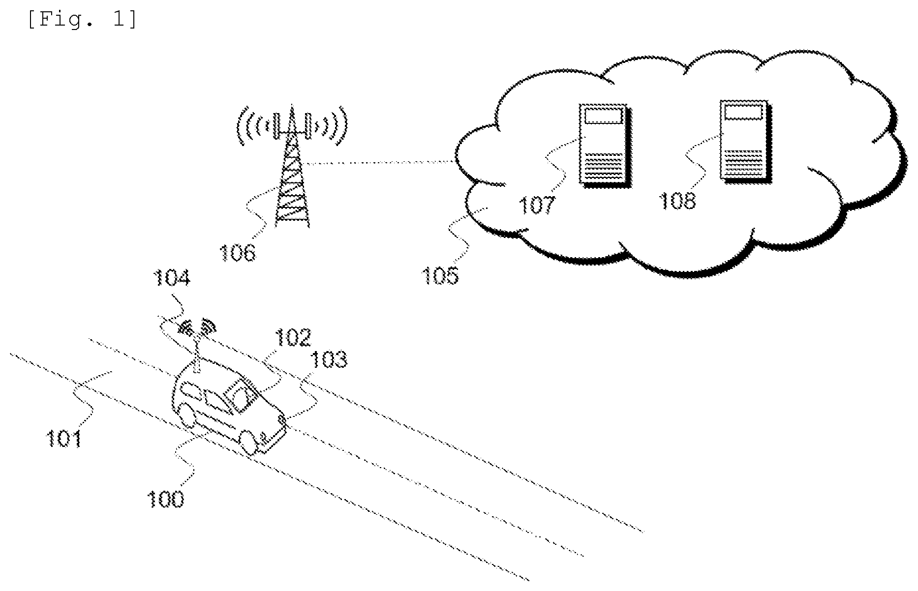 Patent US12104919 Figure 1 – Method and device for predicting a weather condition on a road network