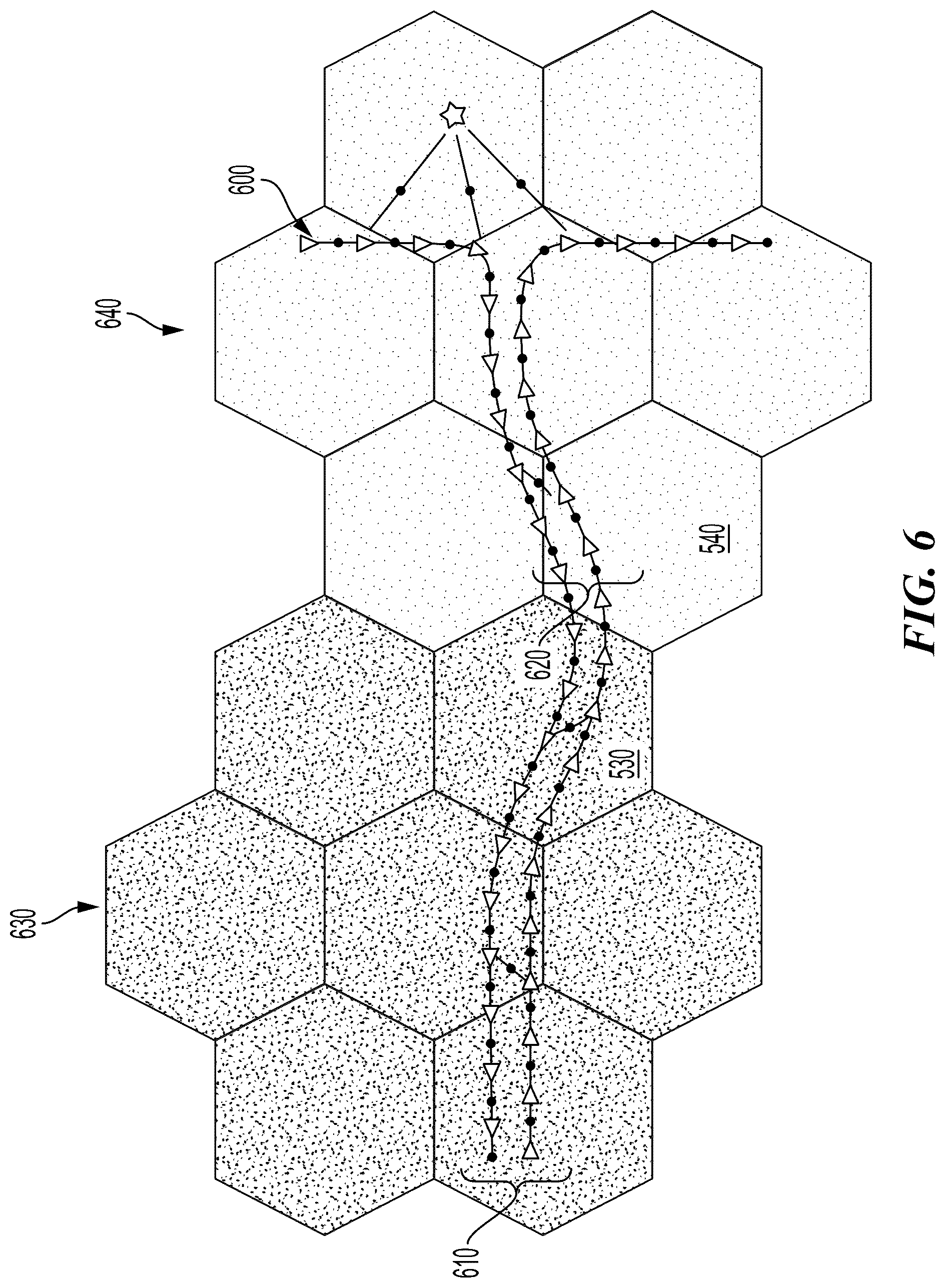Patent US12104922 Figure 6 – Synchronizing neighboring tiles in a high definition map