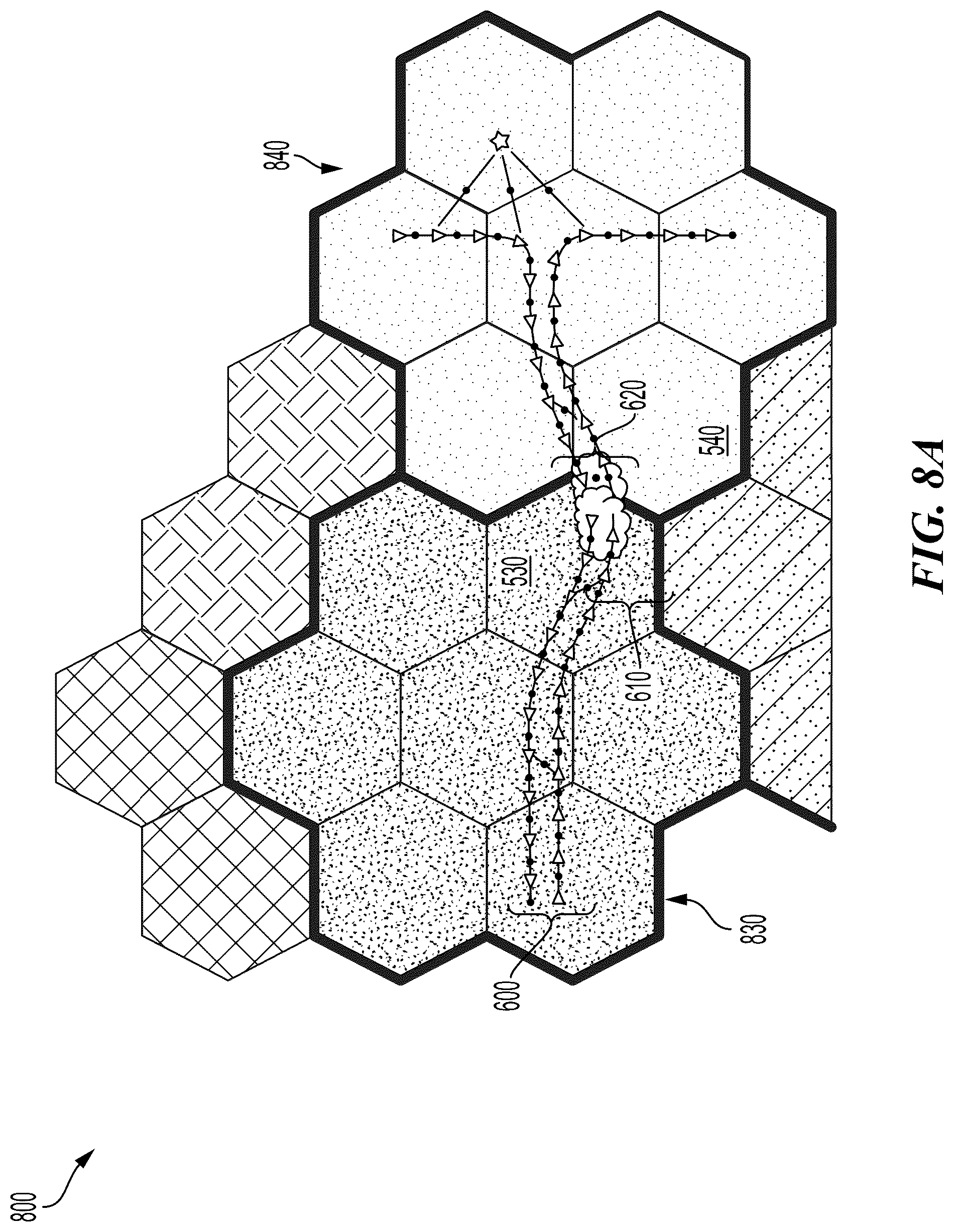 Patent US12104922 Figure 8 – Synchronizing neighboring tiles in a high definition map