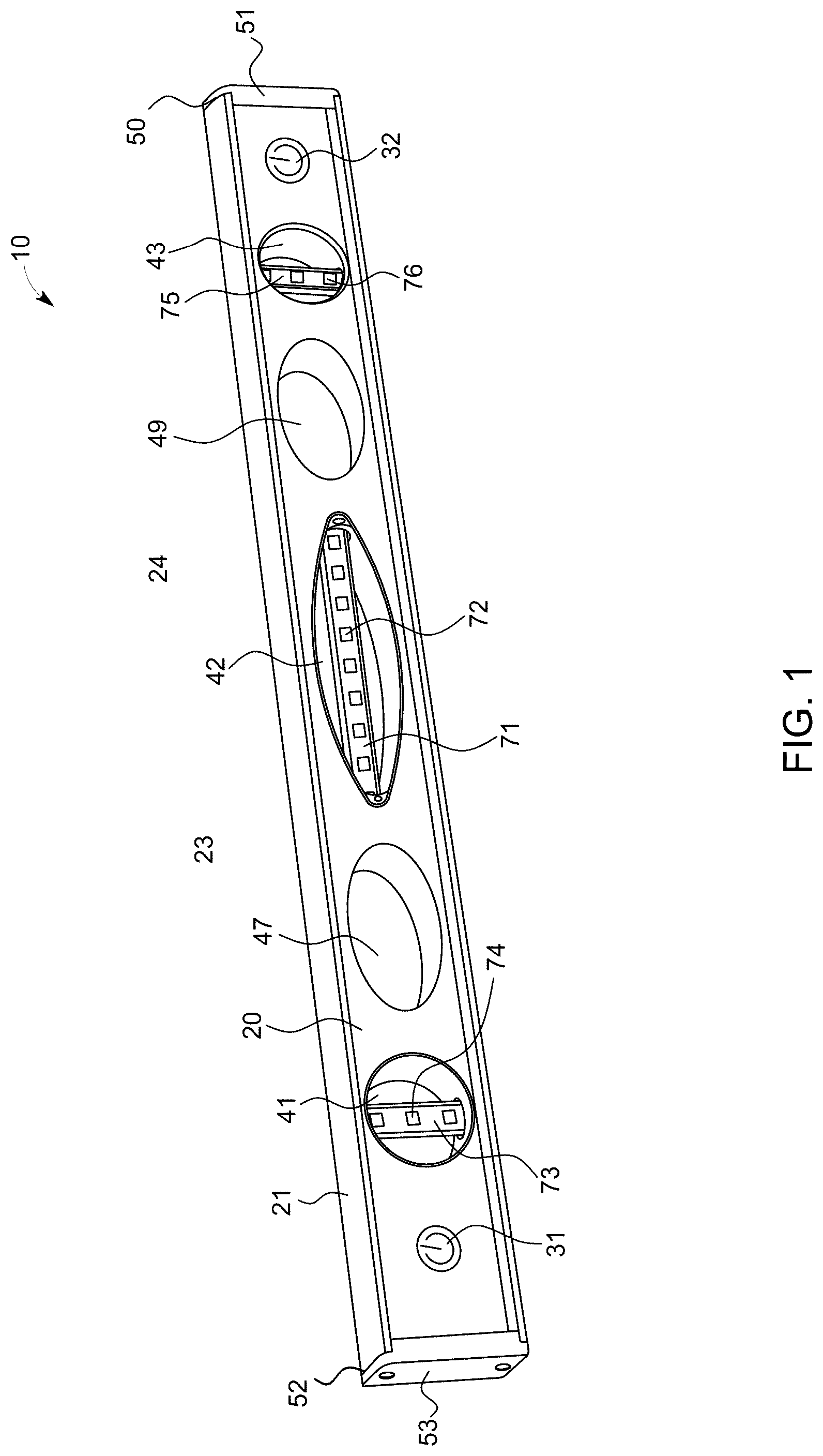 Patent US12104924 — LED light display level — Figure 1