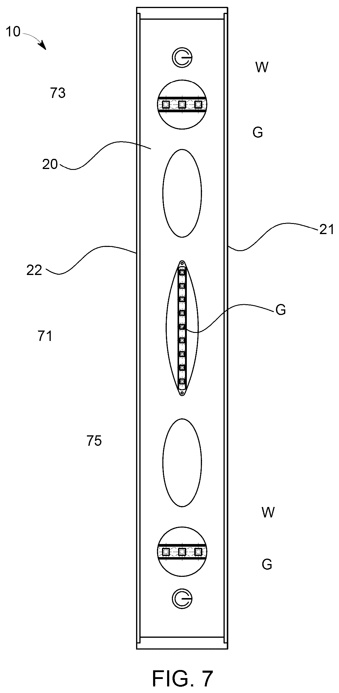 Patent US12104924 Figure 7 – LED light display level