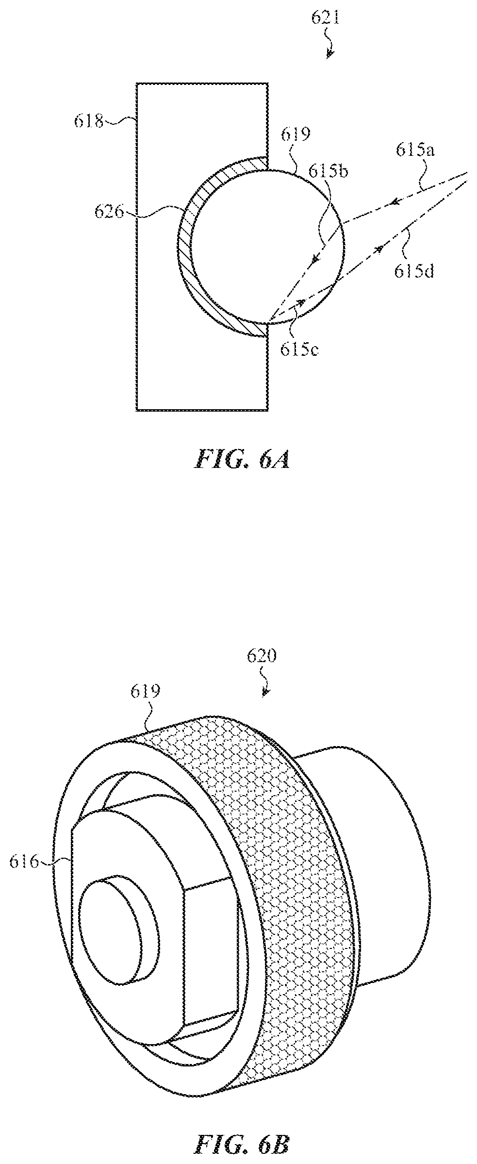 Patent US12104934 Figure 8 – Cylindrical retroreflector array for rotation tracking