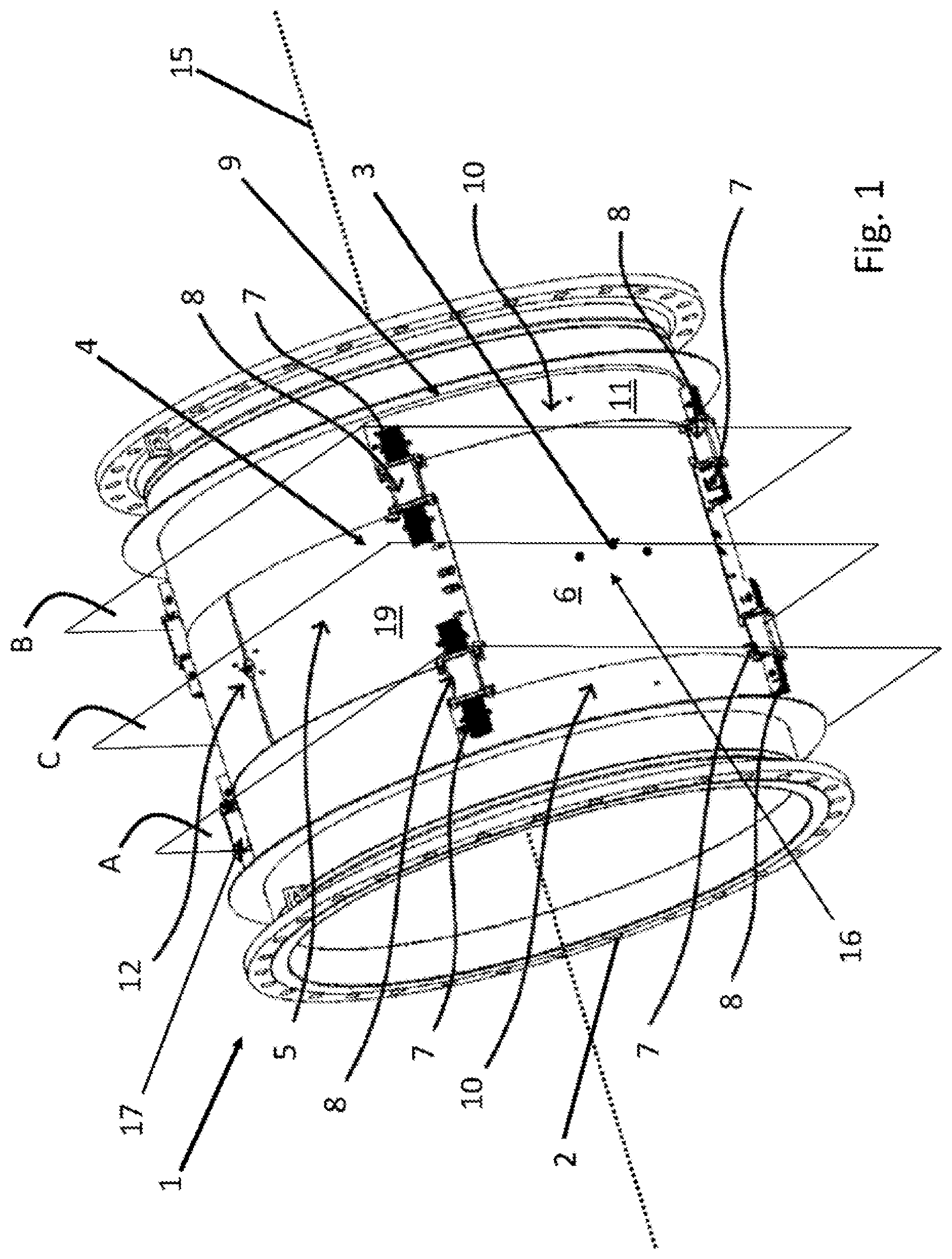 Patent US12104935 Figure 1 – Magnetic-inductive flow meter