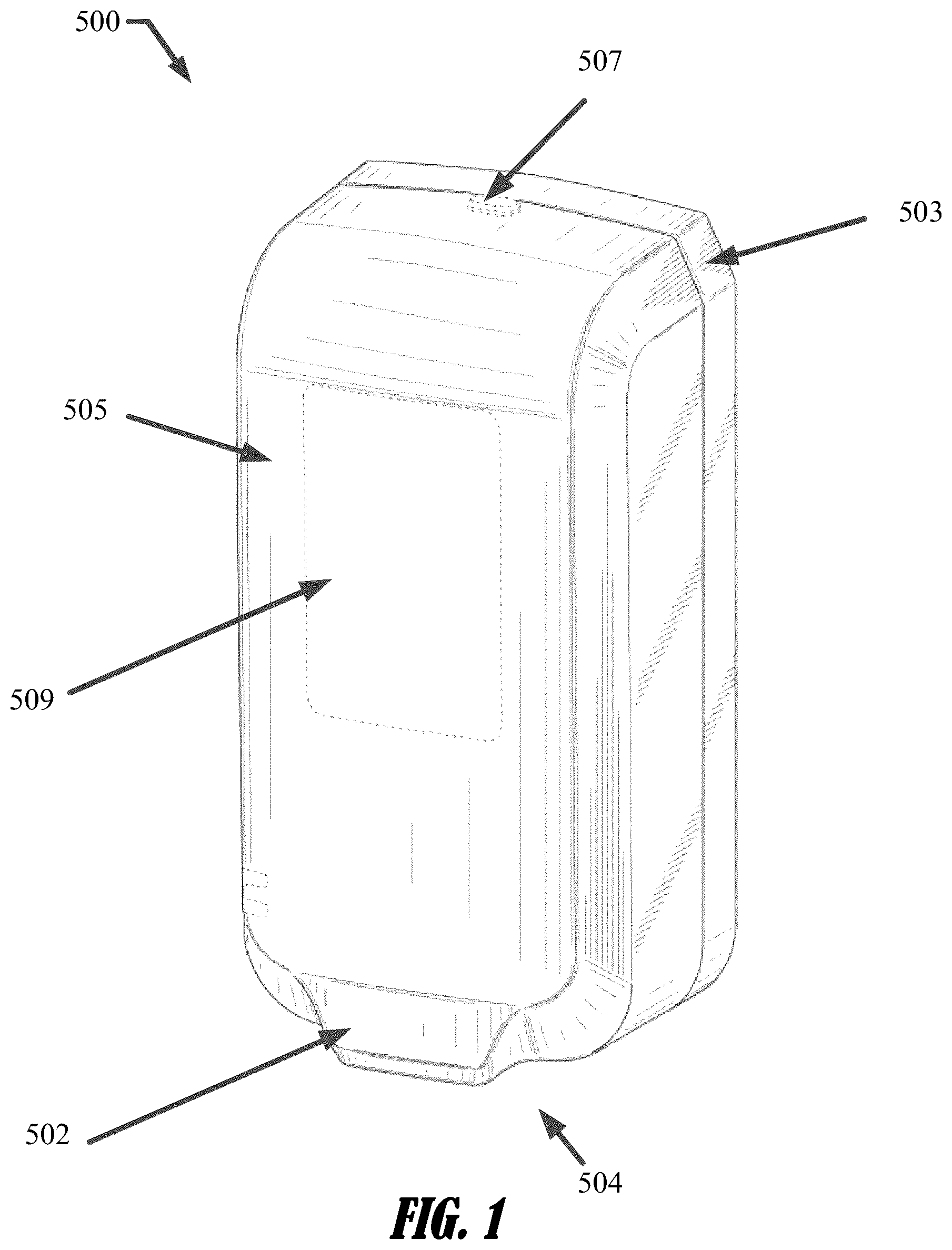 Patent US12104941 — Product level detection apparatuses and systems for fluid dispensers — Figure 1