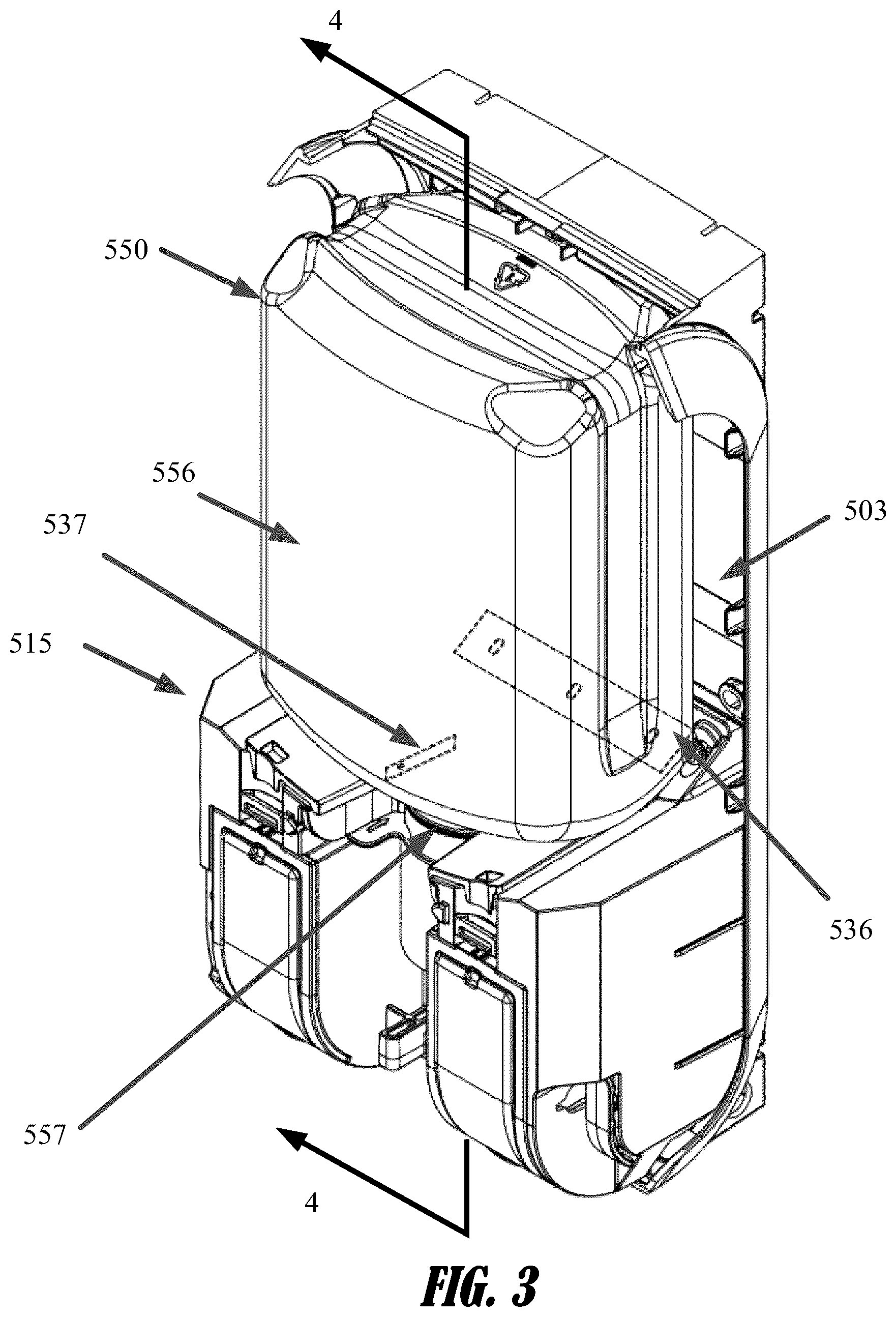 Patent US12104941 Figure 3 – Product level detection apparatuses and systems for fluid dispensers
