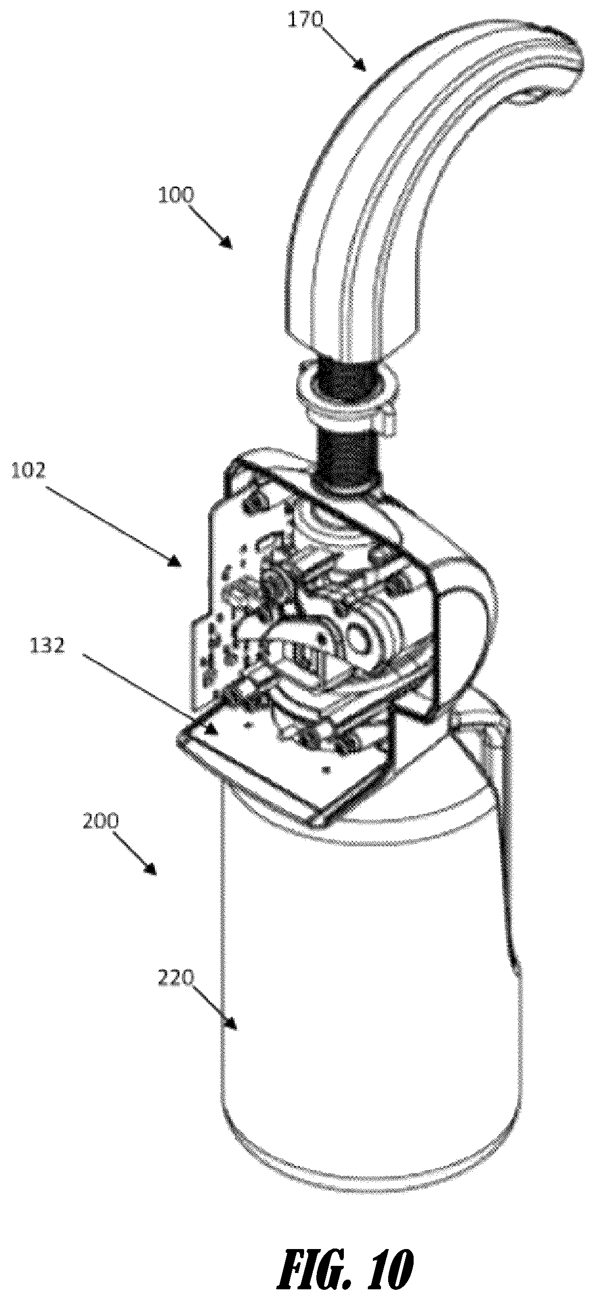 Patent US12104941 Figure 12 – Product level detection apparatuses and systems for fluid dispensers