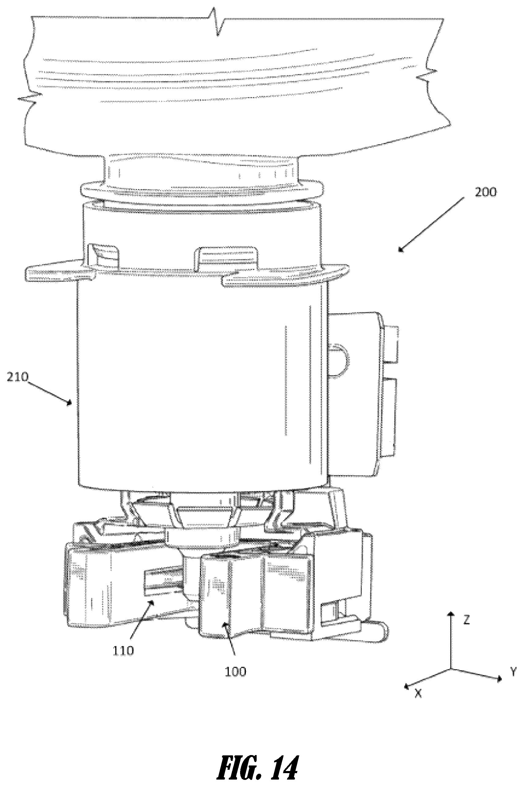 Patent US12104941 Figure 16 – Product level detection apparatuses and systems for fluid dispensers