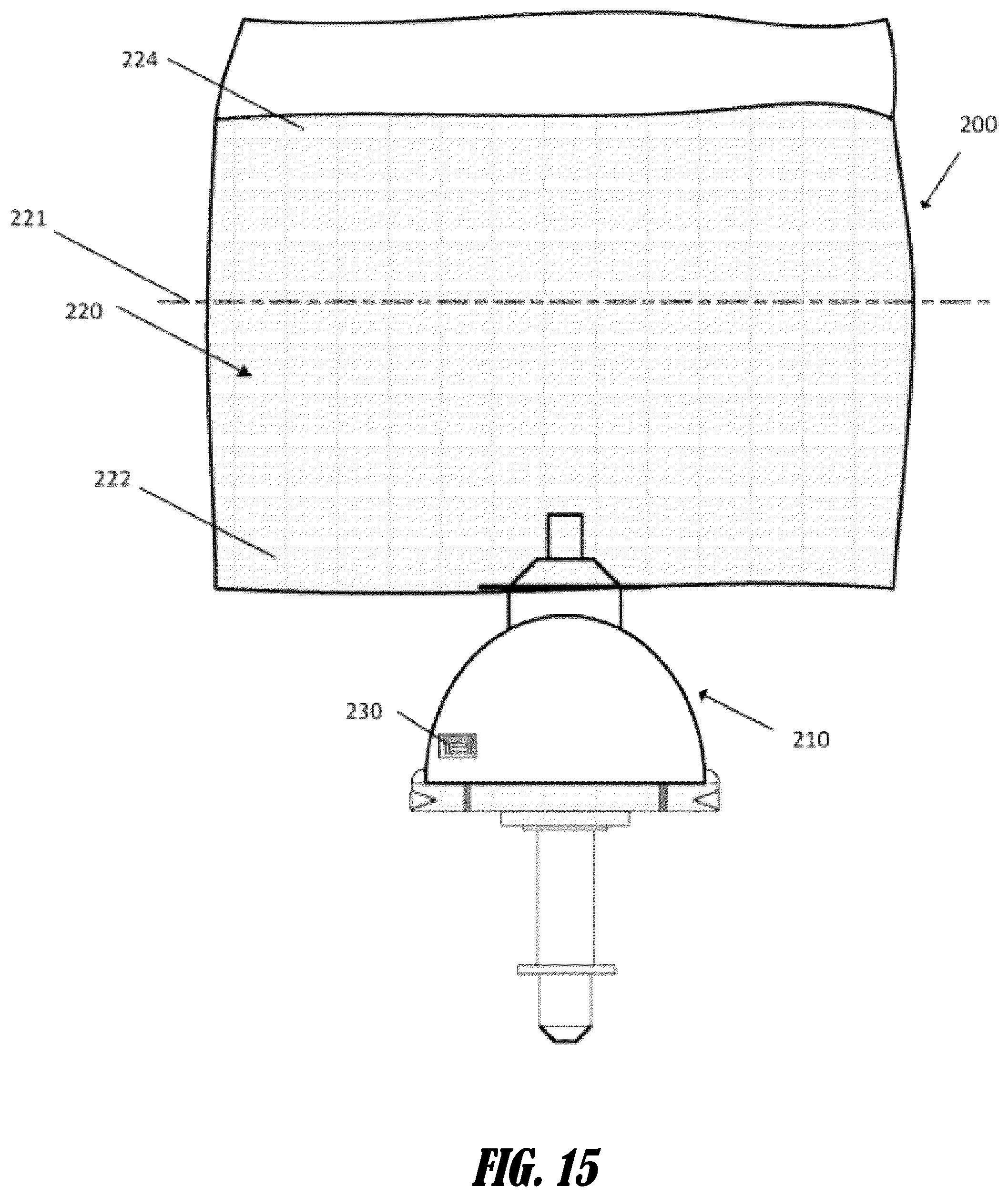 Patent US12104941 Figure 17 – Product level detection apparatuses and systems for fluid dispensers