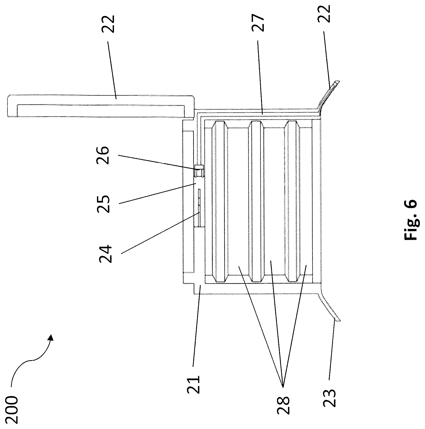 Patent US12104942 Figure 5 – Deformable sleeve with sensors, measurement unit configured to be mounted on the sleeve, method storing a parameter associated with a bottle encased in the sleeve and computer program
