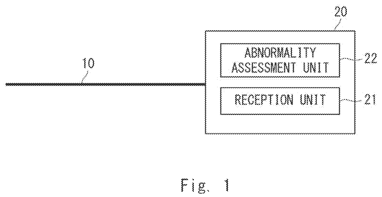 Patent US12104947 Figure 1 – Abnormality assessment device using optical fiber sensing system