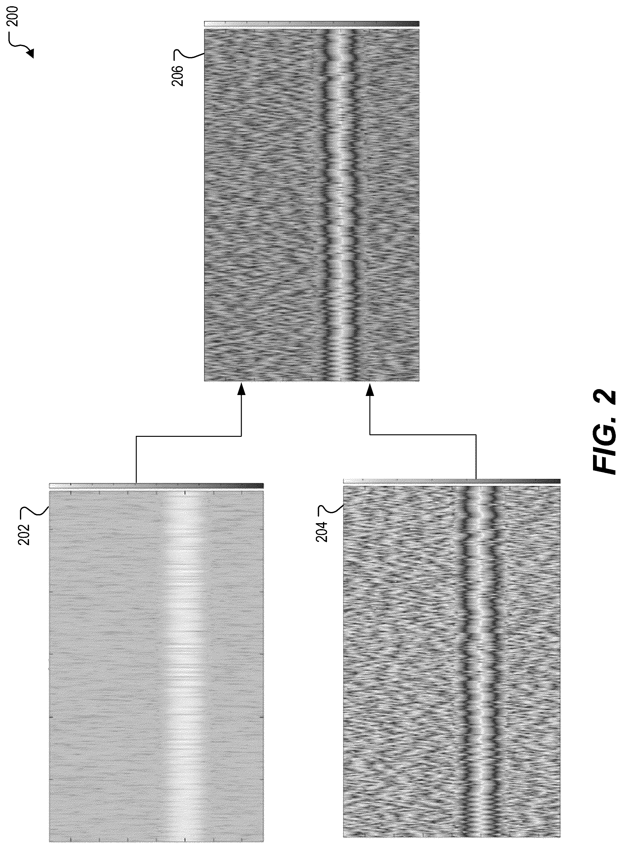Patent US12104955 Figure 2 – Device to process sample using a time-windowed transform function to generate spectral data and to use combined magnitude and phase spectrograms