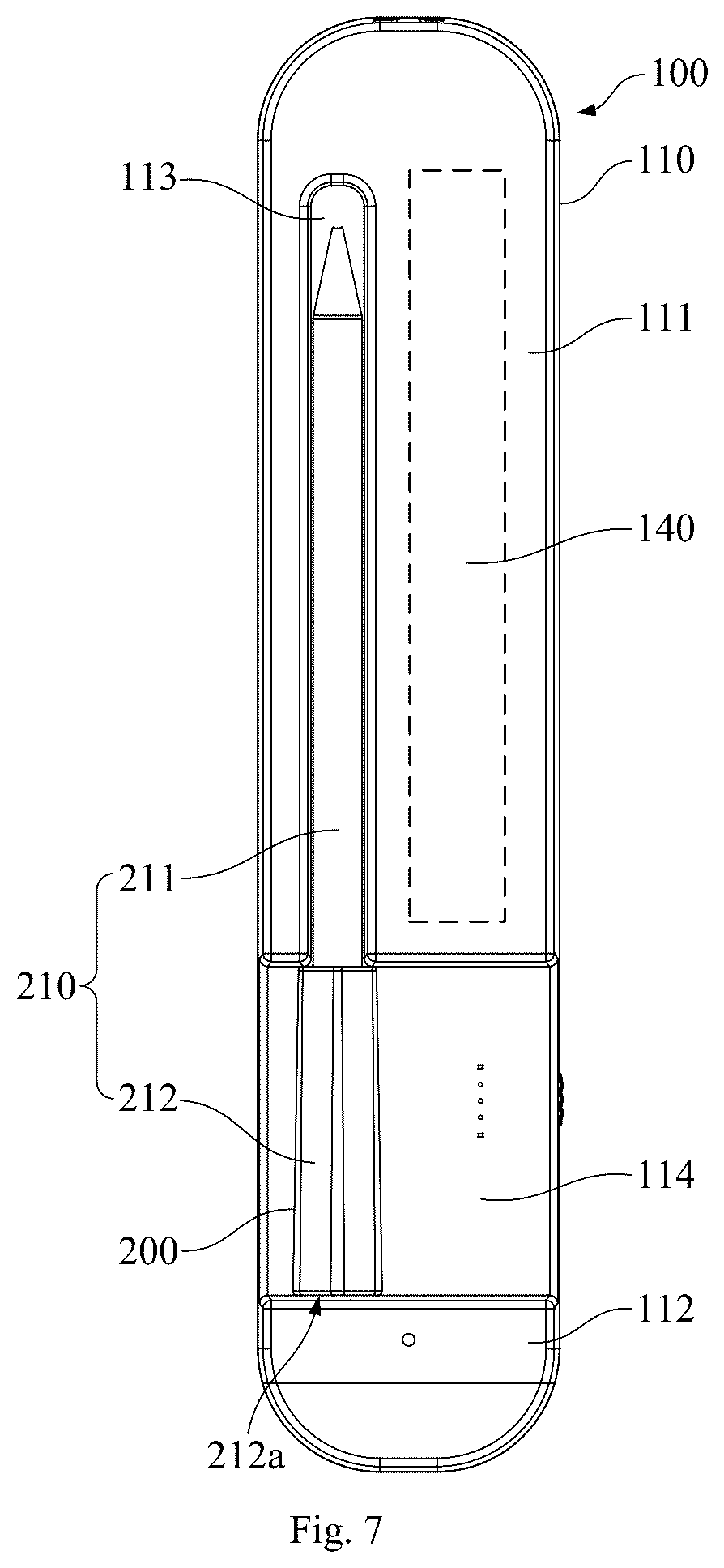 Patent US12104963 Figure 7 – Food thermometer, repeater and food thermometer assembly