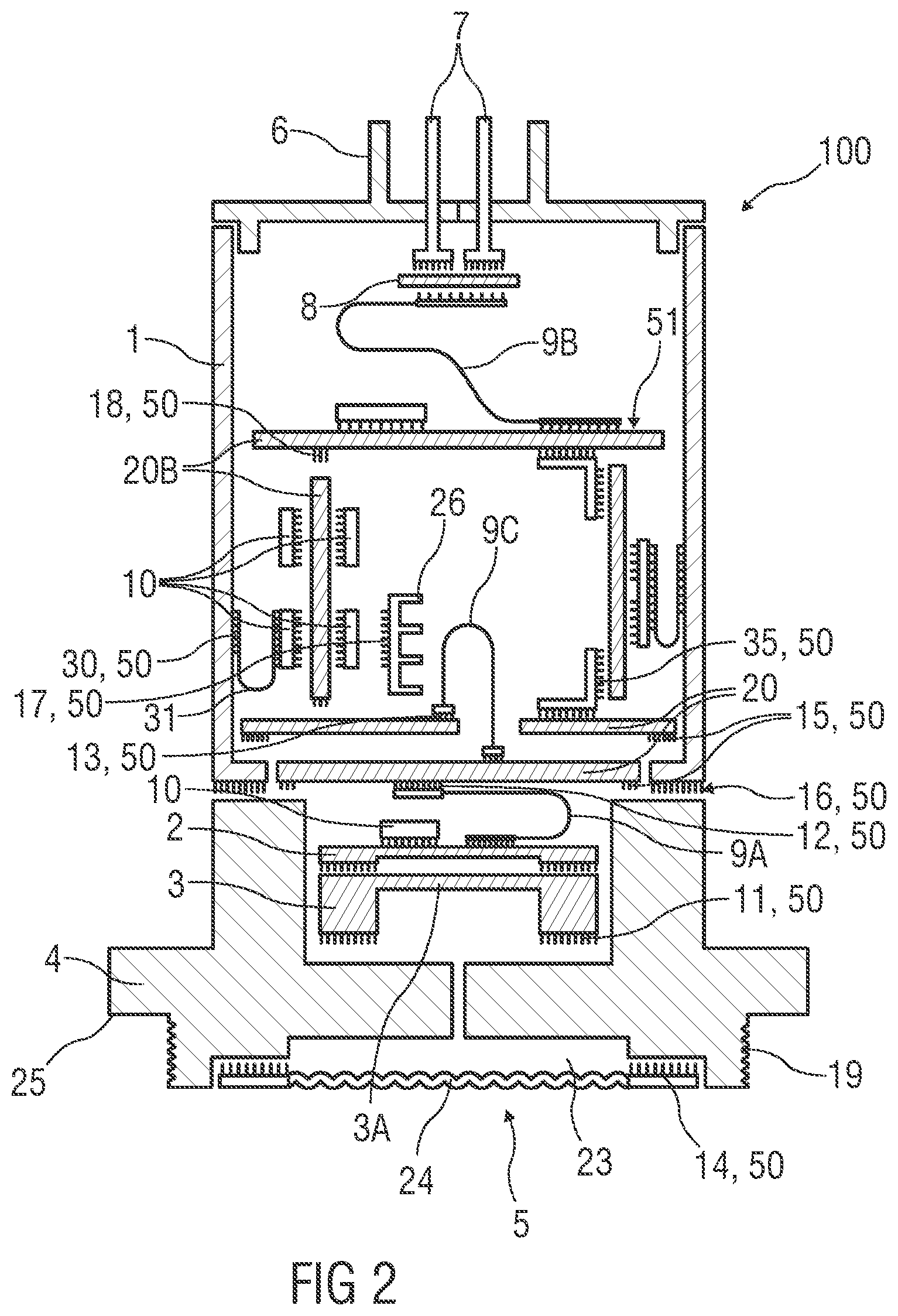Patent US12104969 Figure 2 – Sensor for detecting pressure and/or filling level and/or flow rate and/or density and/or mass and/or temperature