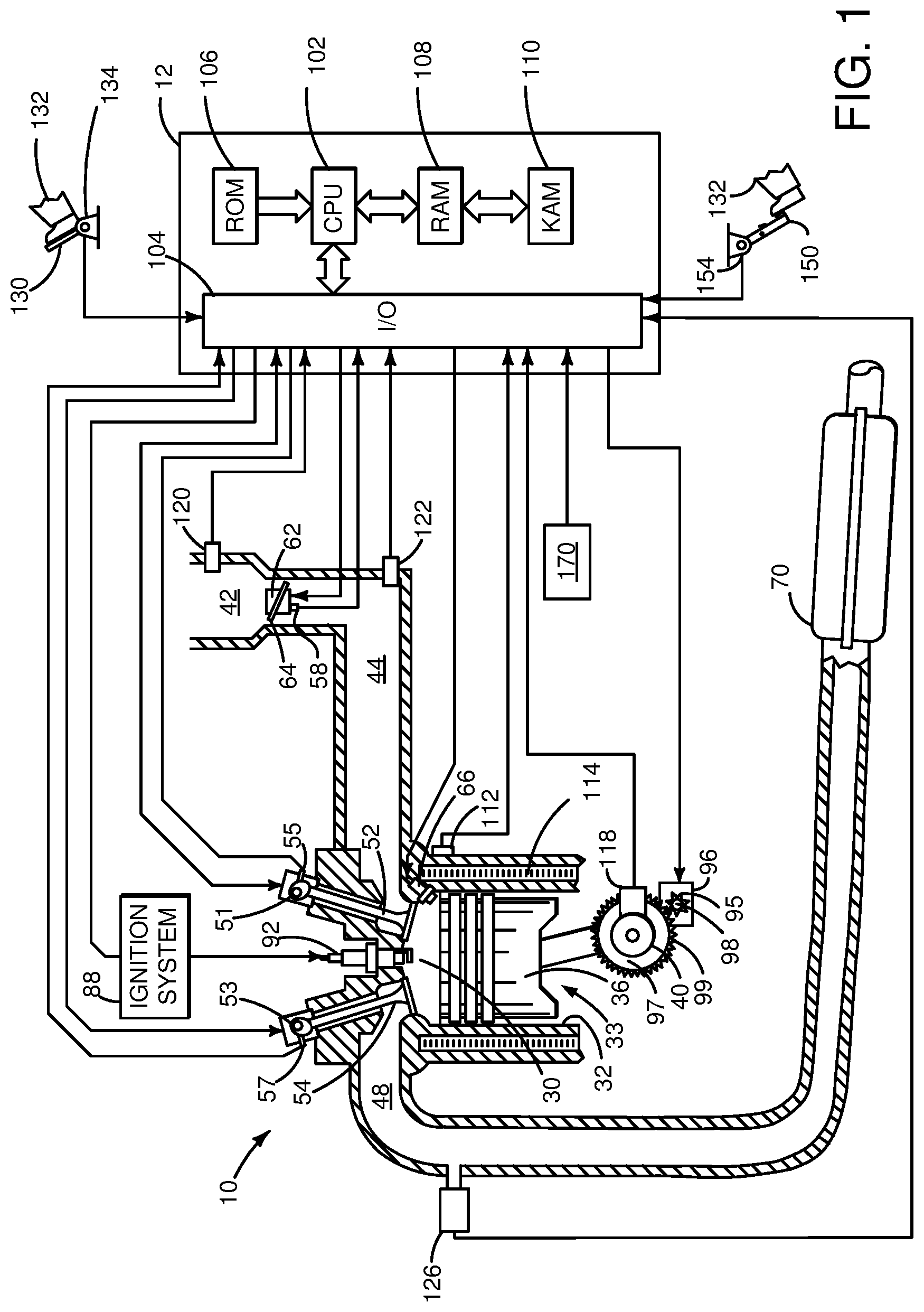 Patent US12104976 — Methods and systems for diagnosing transmission warm-up valve — Figure 1