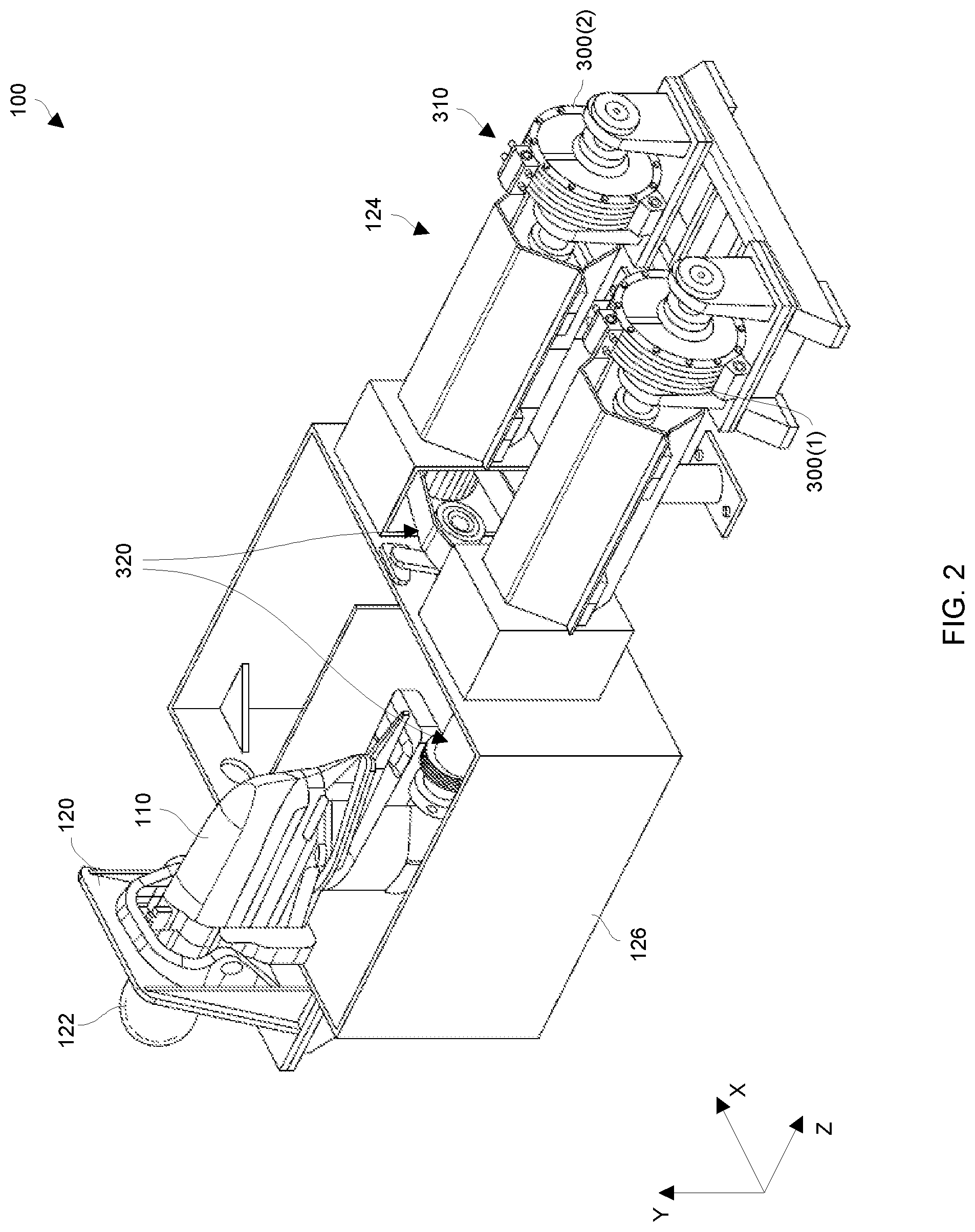 Patent US12104978 Figure 2 – Utilizing a gear box break-in assembly