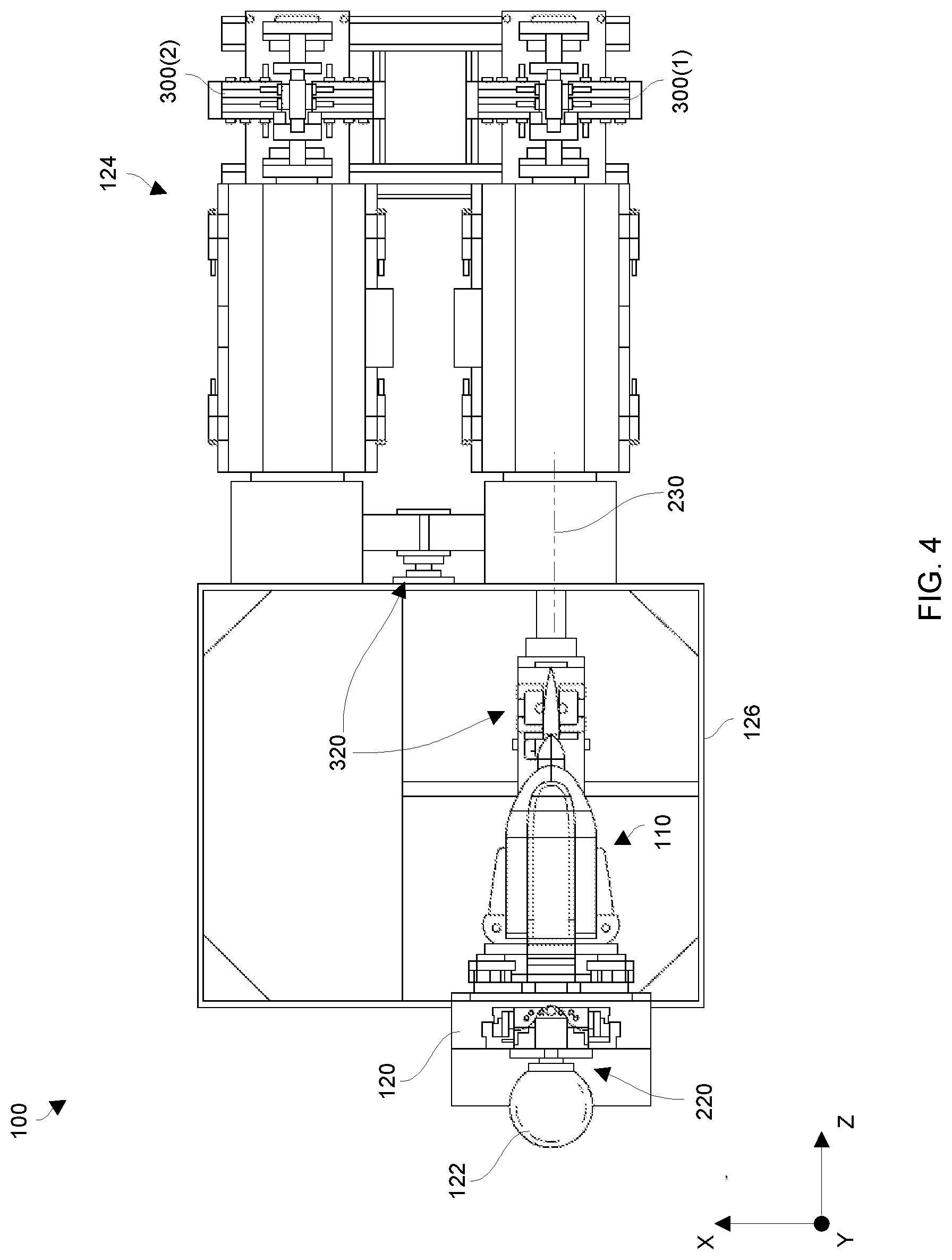 Patent US12104978 Figure 4 – Utilizing a gear box break-in assembly